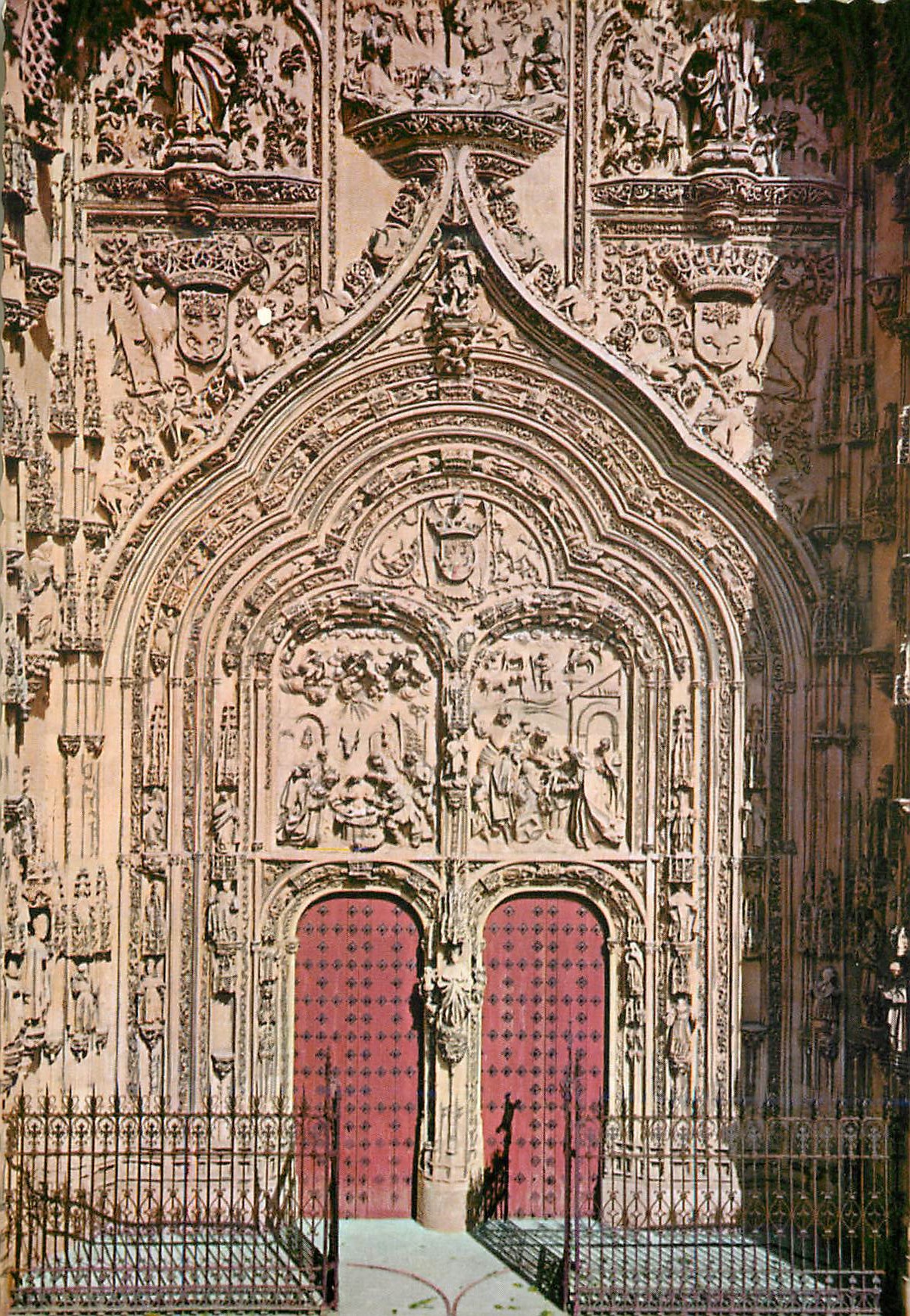 CPM Salamanca Cathedrale Neuve Porte Principale