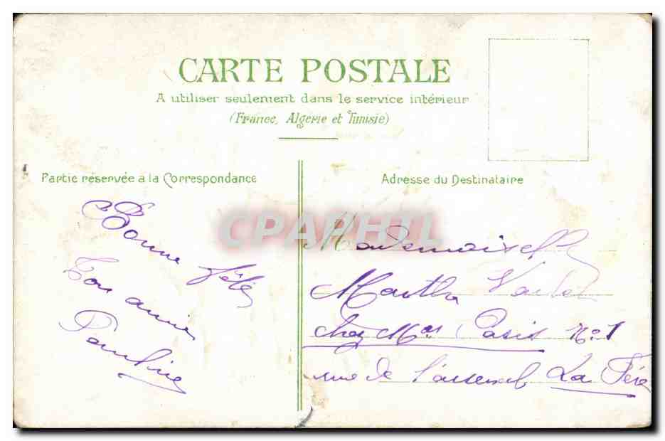 Voeux - fleur - flower - rose in vase - sincers - oiseau - bird - CPA  — Rückseite