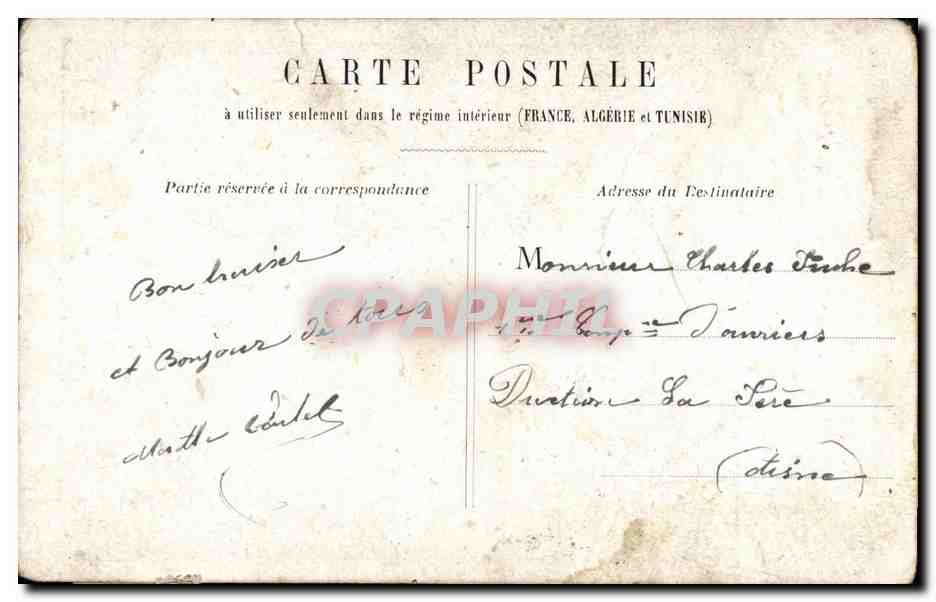 Fantaisie - couple - Militaria - soldat - Sois - moi Fidele a ma bien-aimee - Marthe Varlet - CPA  — Rückseite