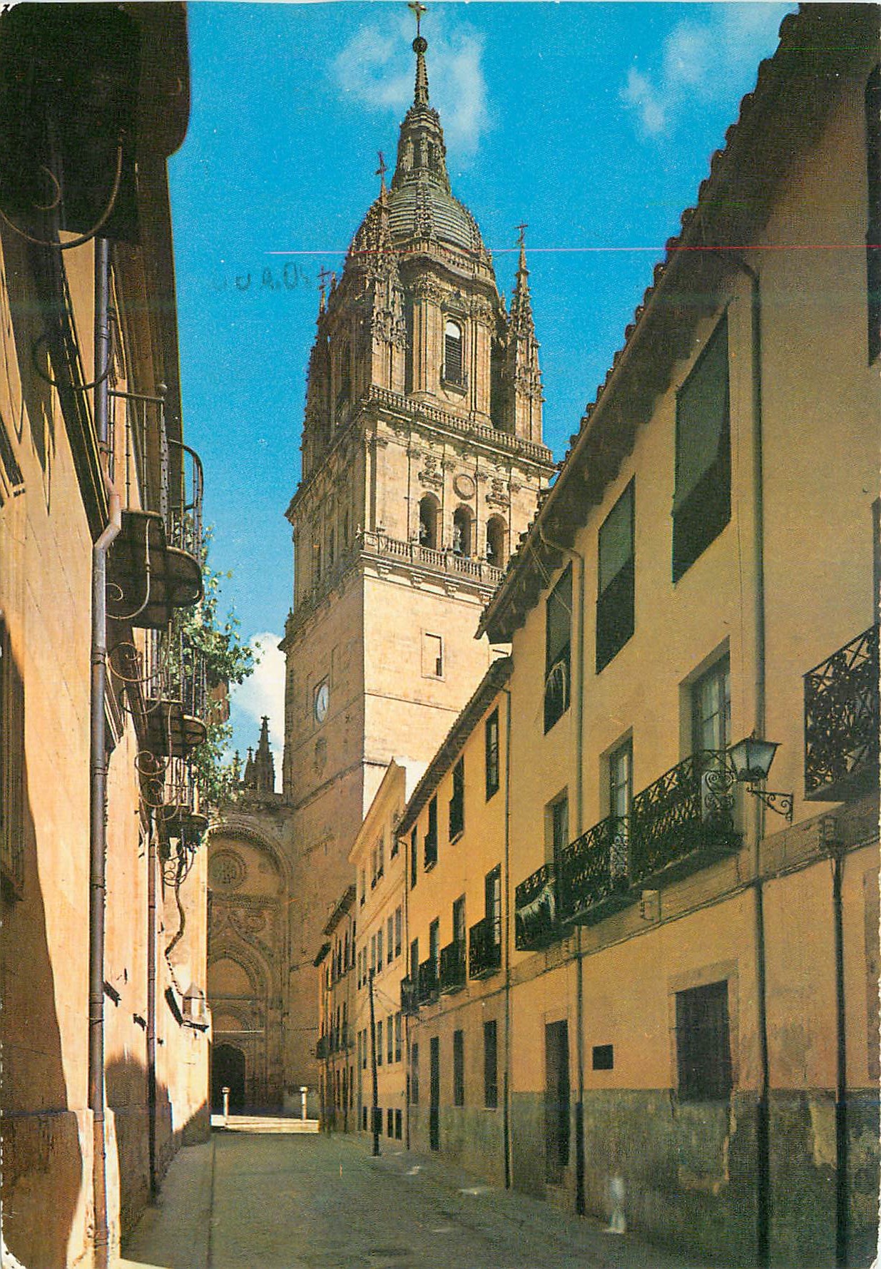 CPM Salamanca bibliotheque d'unamuno et rue caltdero de la barca