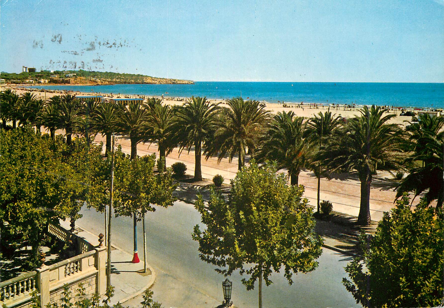 CPM Salou (Costa dorada) tarragona salou promenade de las palmeros