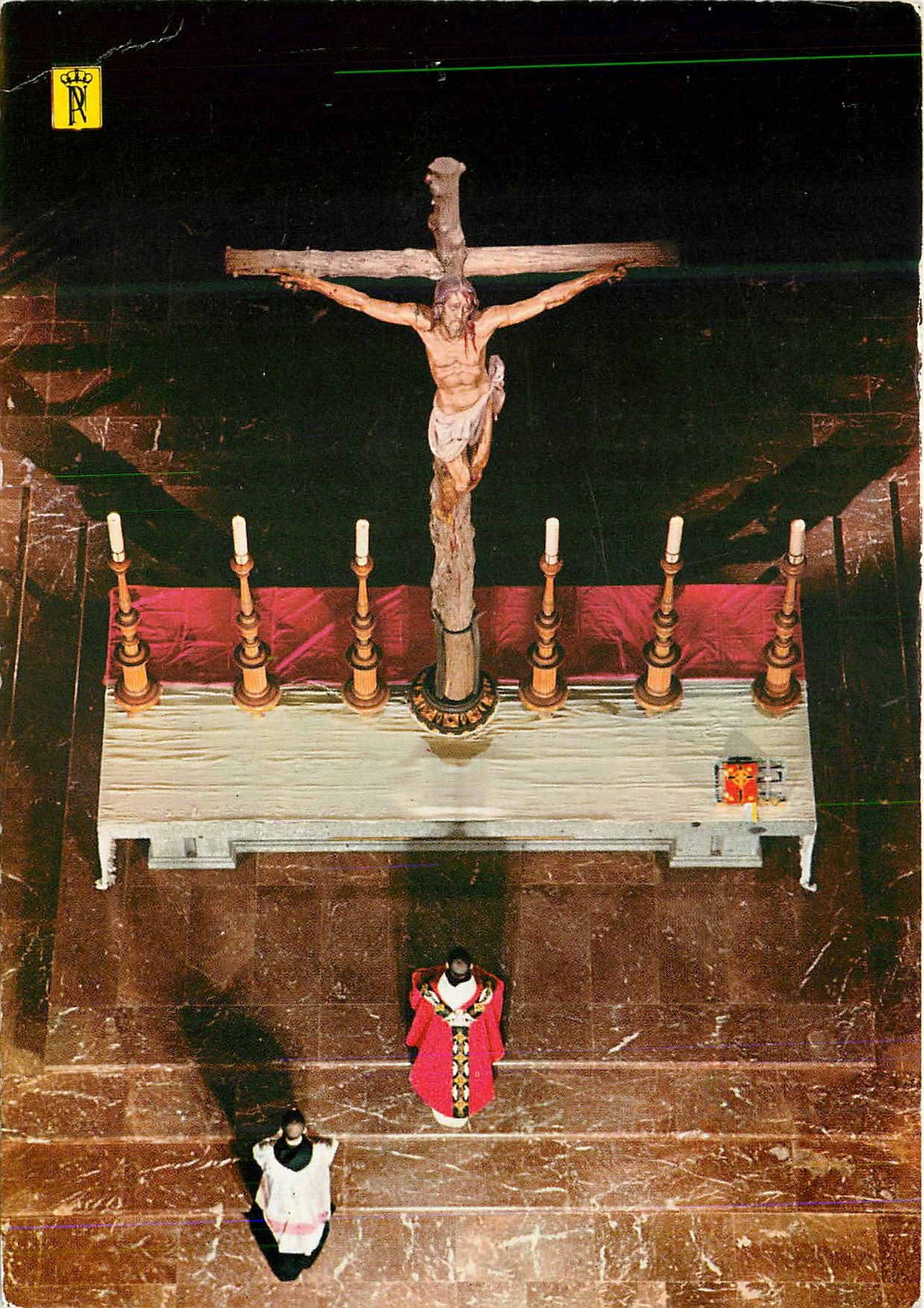 CPM Santa cruz del valle de los caidos basilique detail du maitre autel