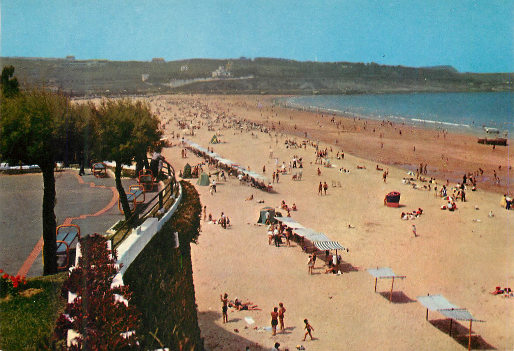 CPM Santander seconde plage vue des jardins de piquio