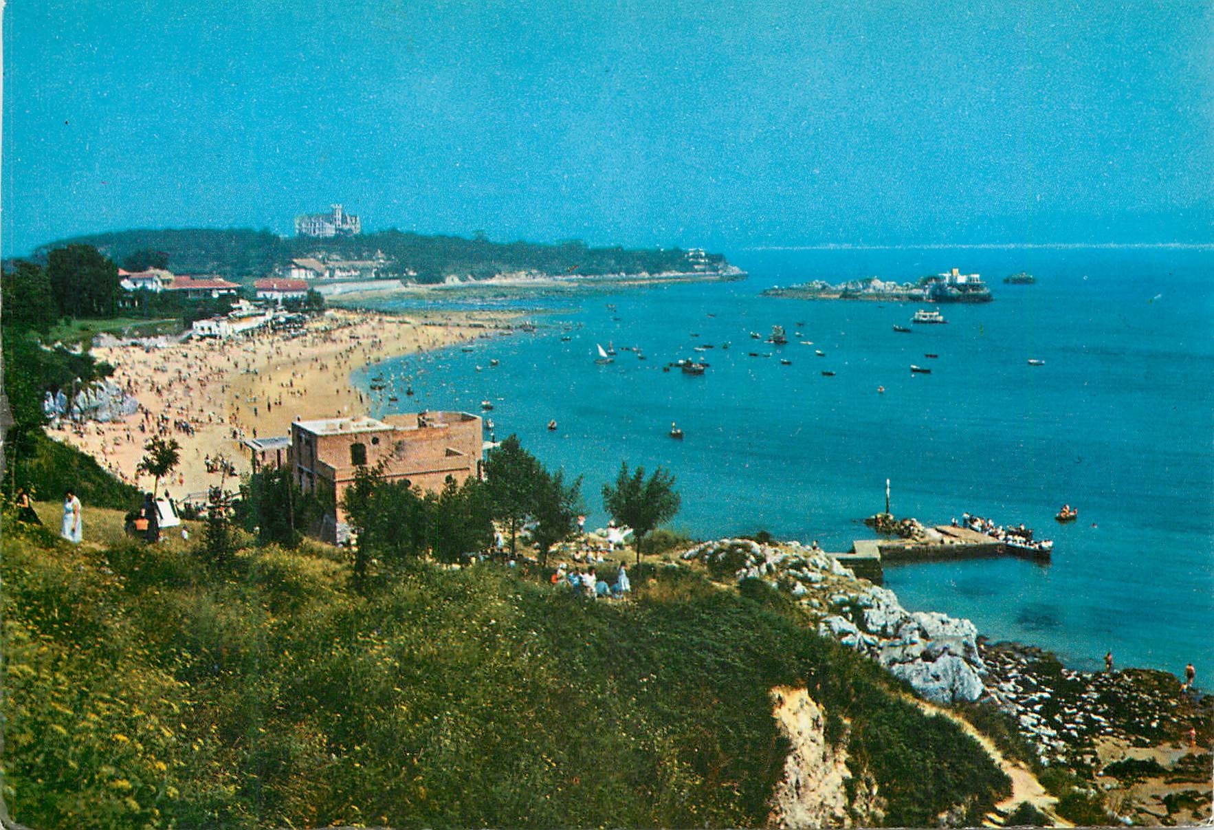 CPM Santander plage de magdalena et palais royal