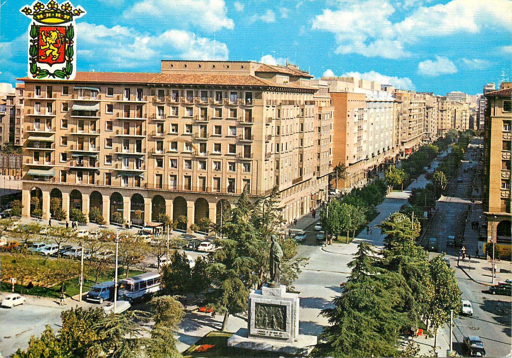 CPM Zaragoza place st francisco et promenade f catolico