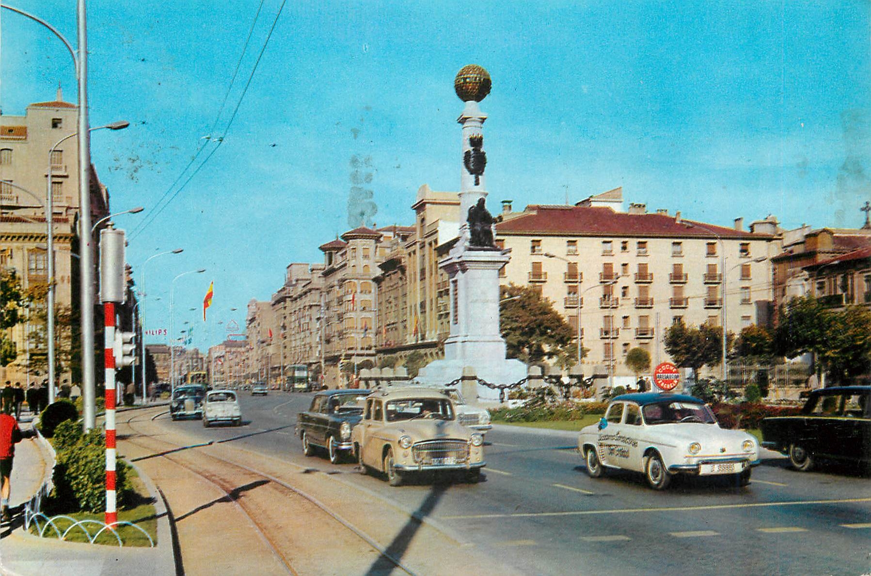 CPM Zaragoza place aragon et avenue de l'independance