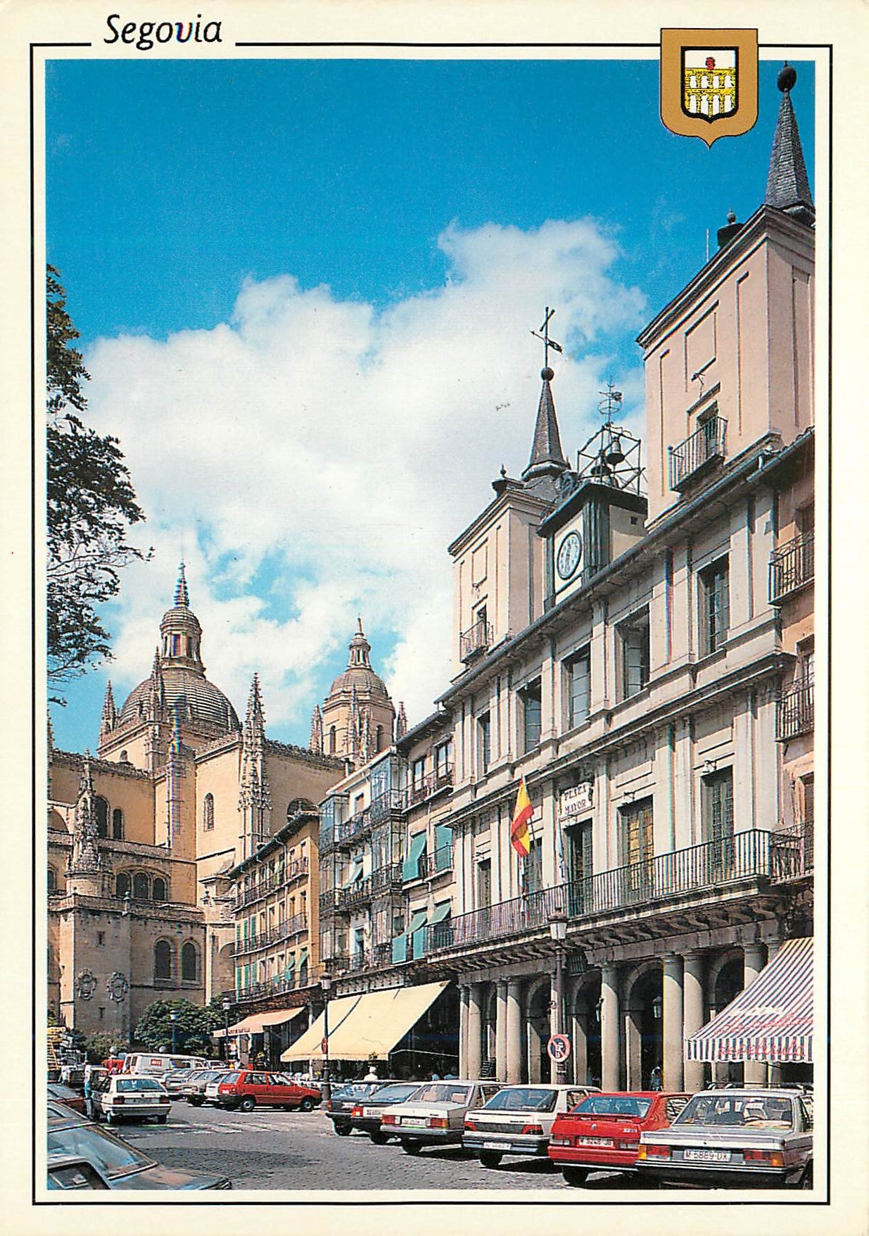 CPM Segovia hotel de ville place mayor cathedrale