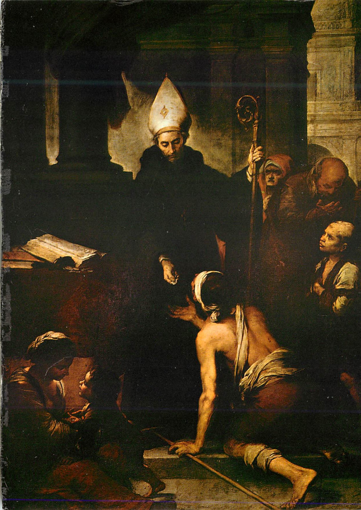 Santo Tomás de Villanueva — reproduction d'une œuvre de Murillo — Éd. Escudo de Oro
