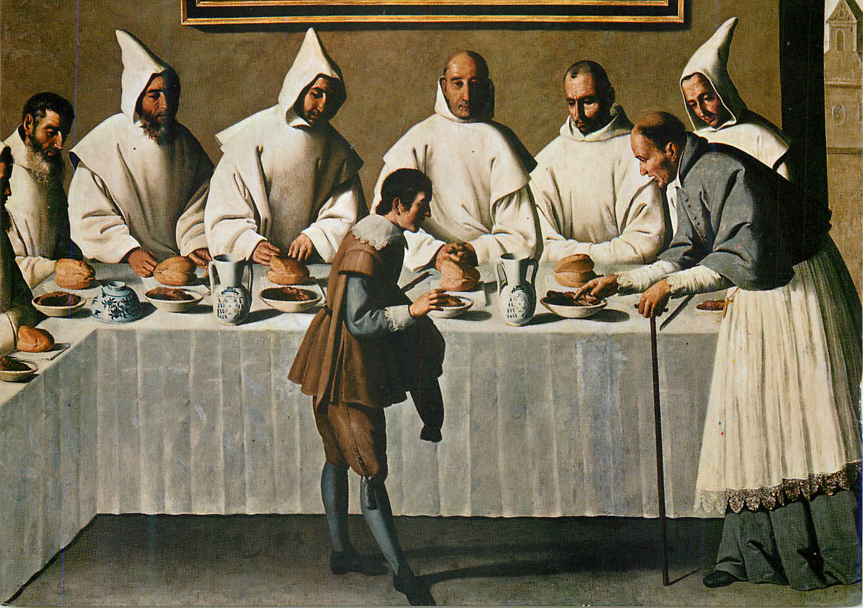 CPM Sevilla museo de bellas artes zurbaran el milagro de san hugo