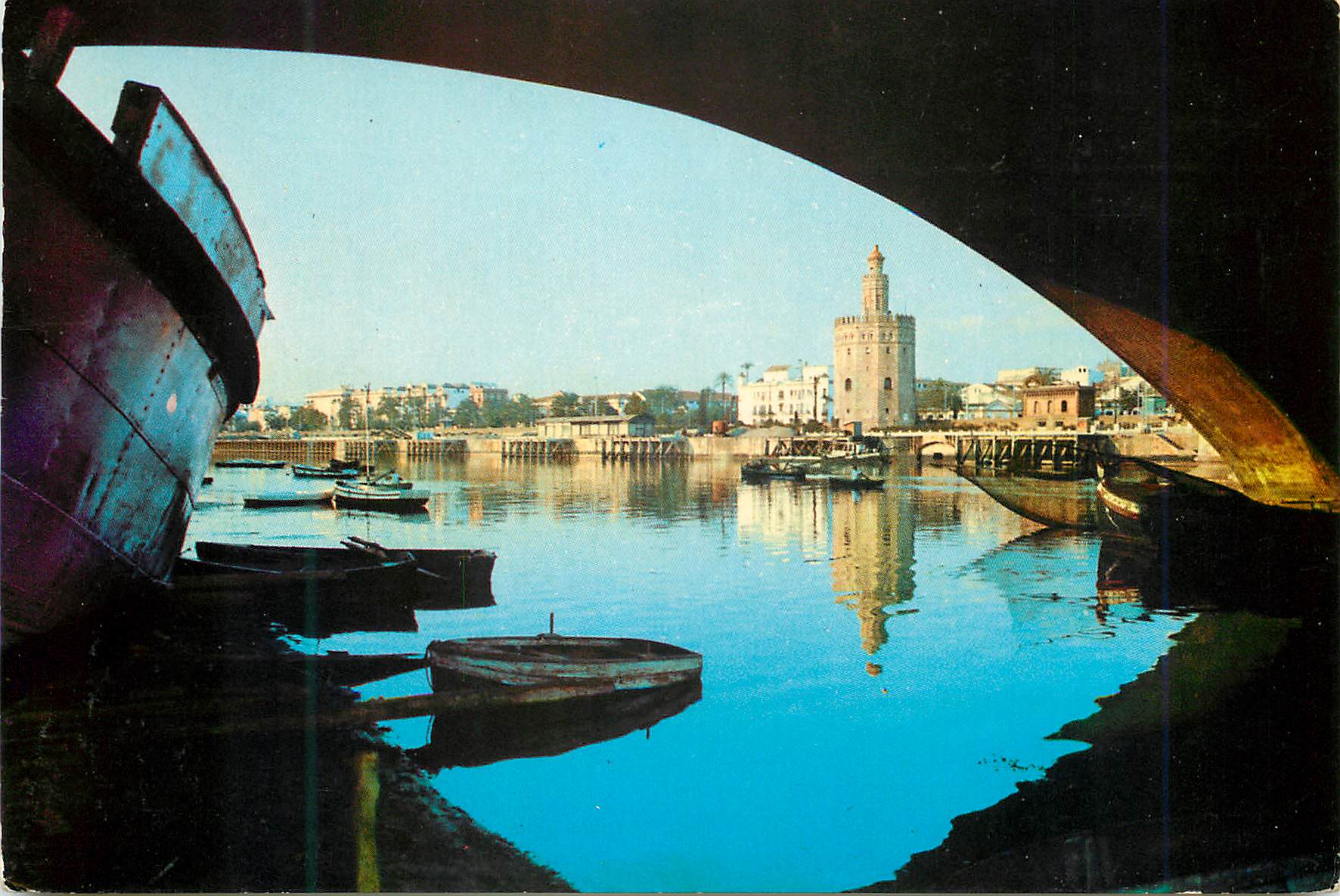 CPM Sevilla rio guadalquivir et tour de l'or