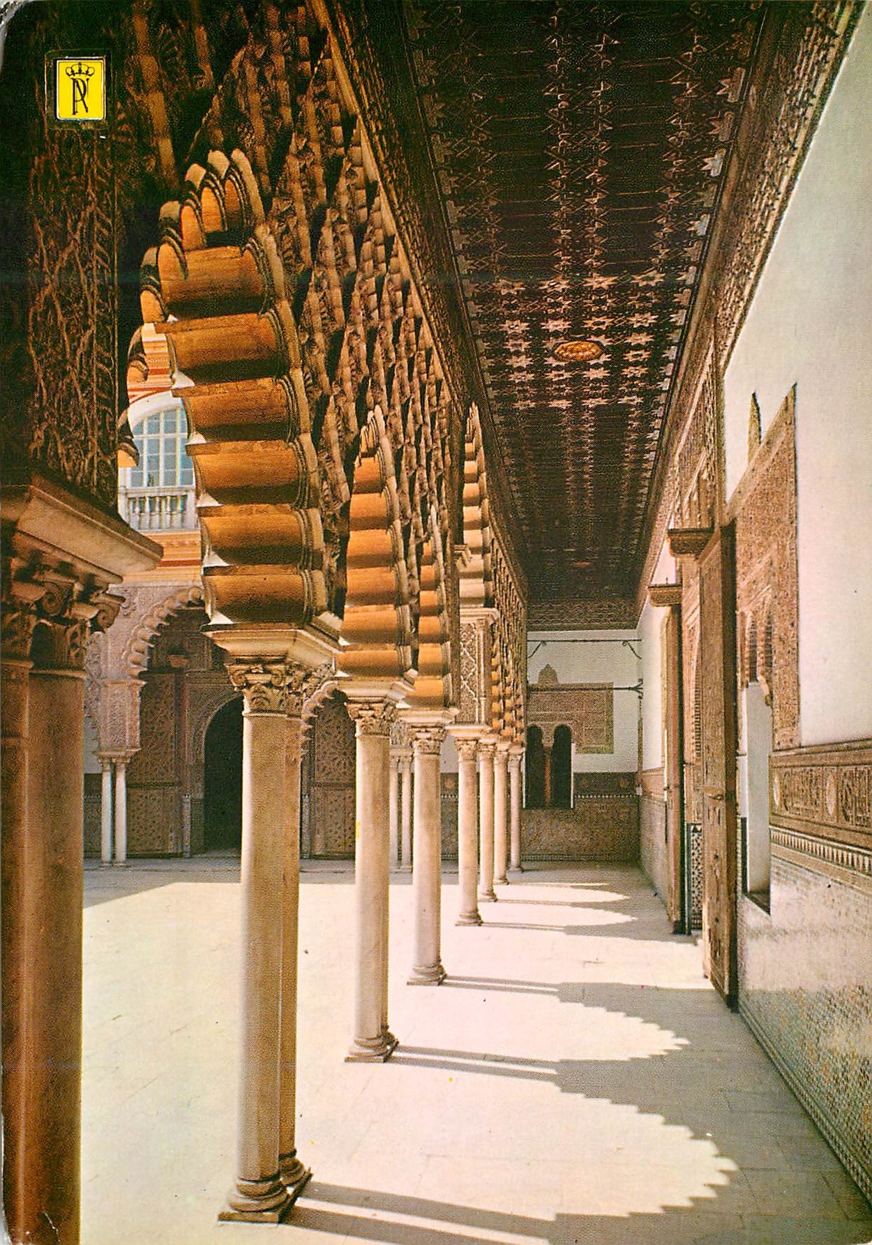 CPM Sevilla reales alcazares de Sevilla galerie du cour des pucelles