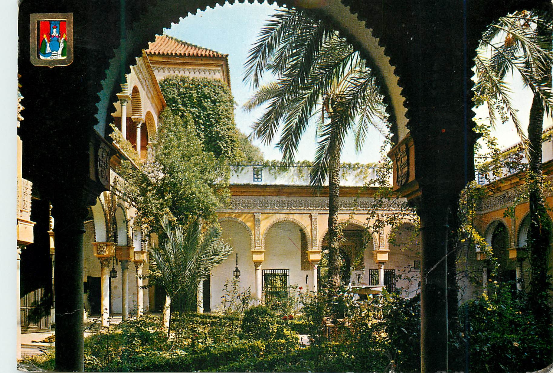 CPM Sevilla palais de las duenas cour principale