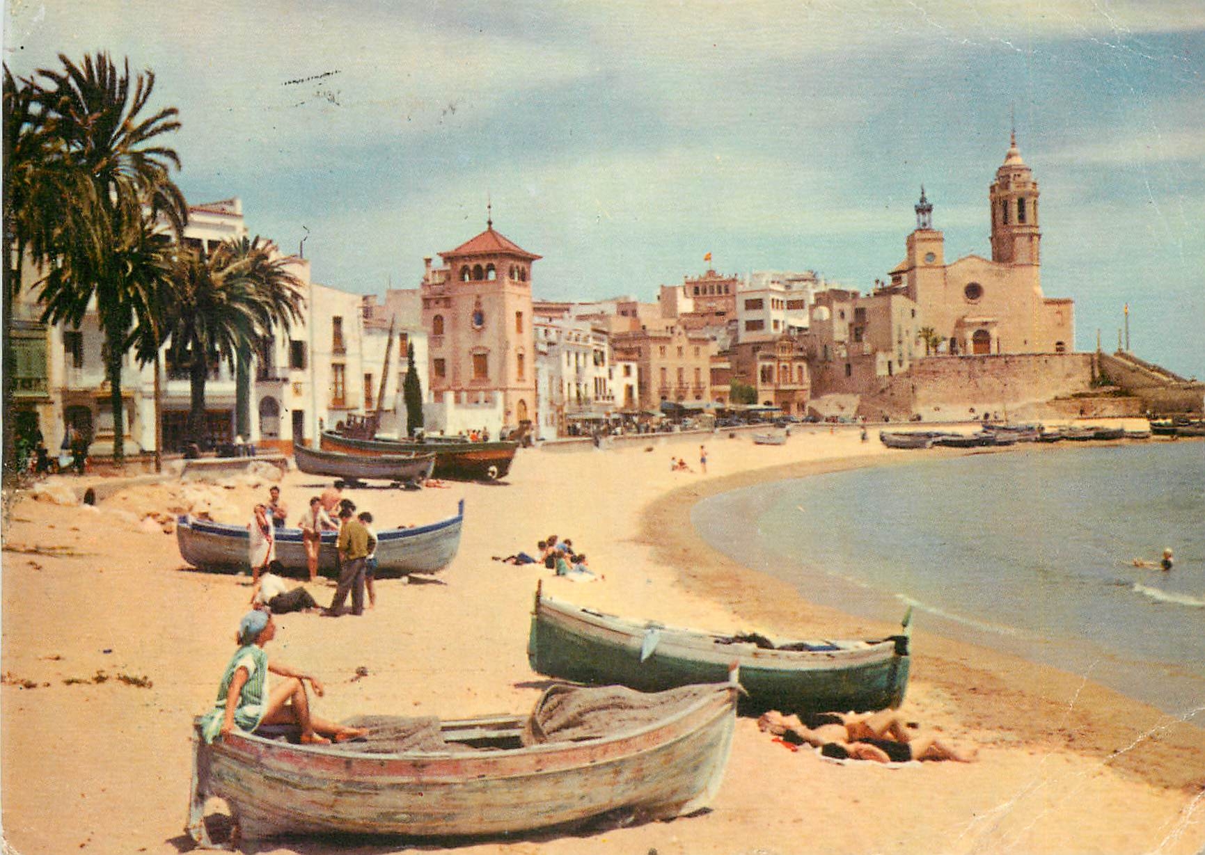 CPM Sitges plage d'or