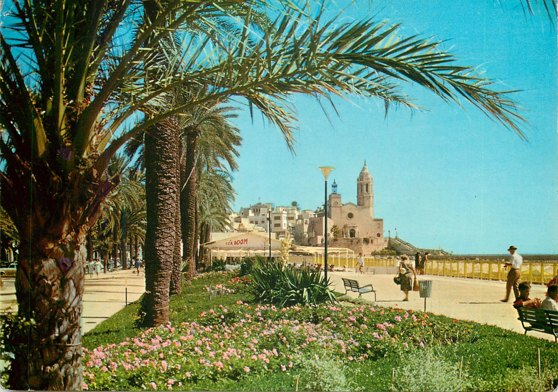 CPM Sitges la promenade et les jardins