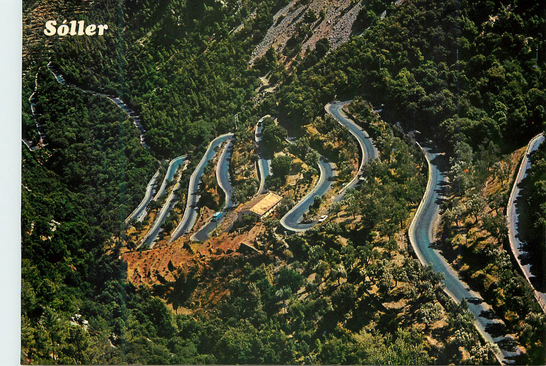 CPM Puerto de soller mallorca (baleares) espana carretera del coll vista aerea