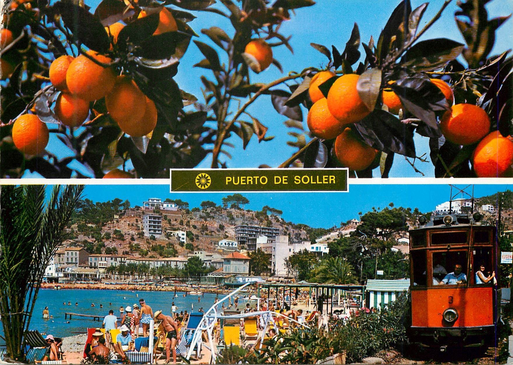 CPM Mallorca port de sollers Tramway Train