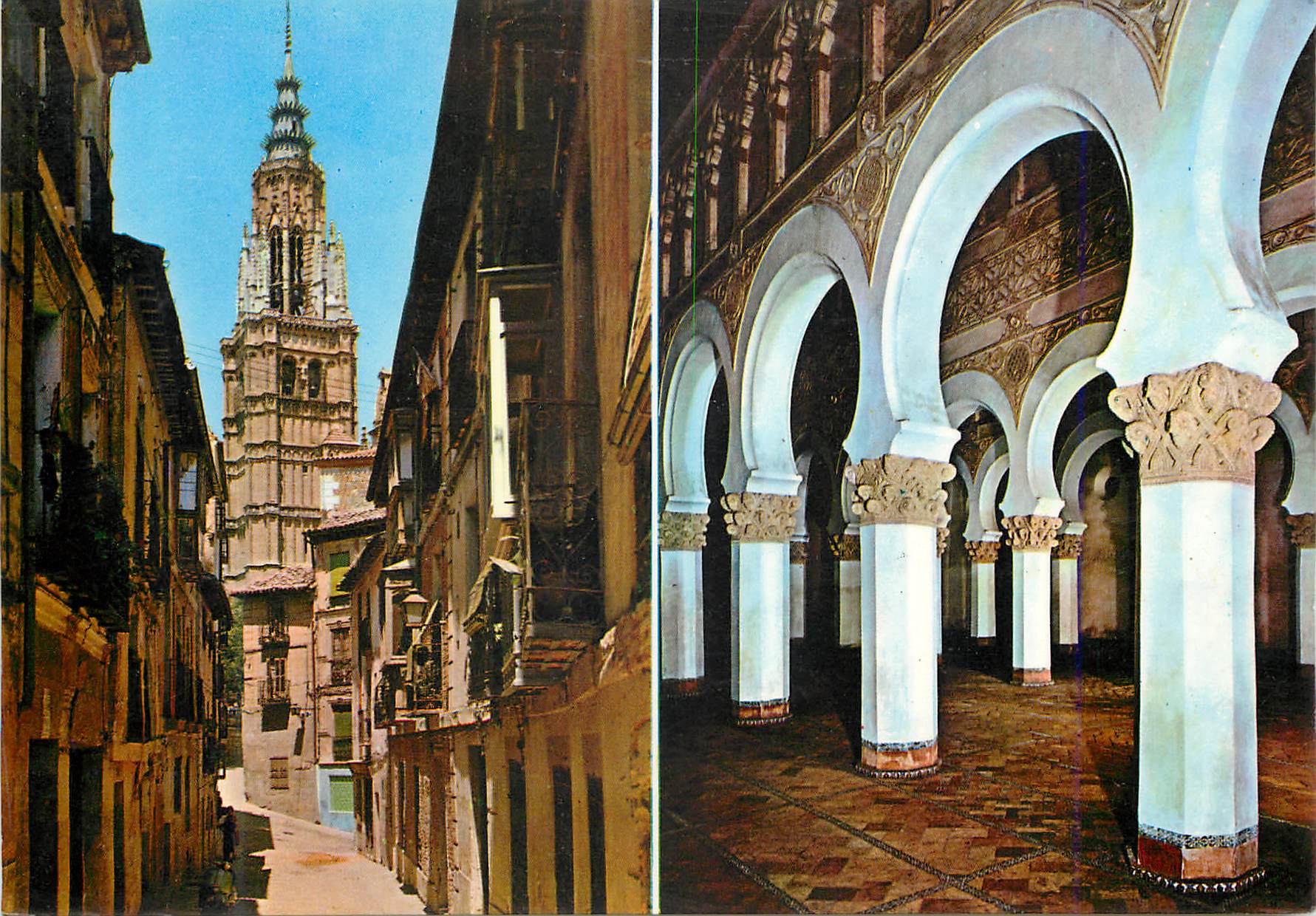 CPM Toledo Rue de Santa Isabl et Santa Maria la Blanche