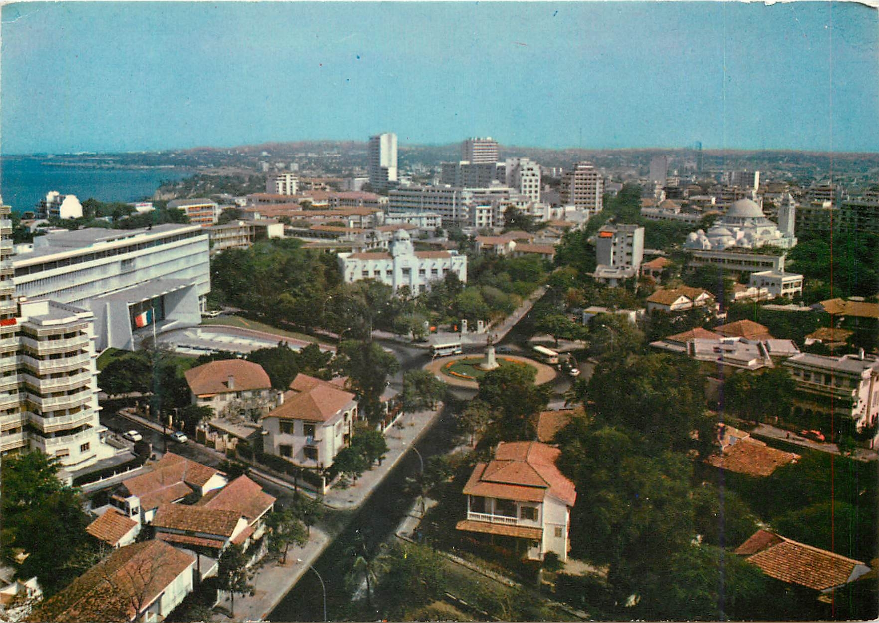 CPM Senegal Dakar Vue aerienne