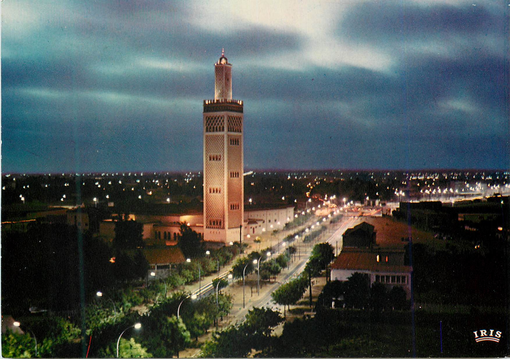 CPM Senegal Dakar La Mosquee Vue de nuit