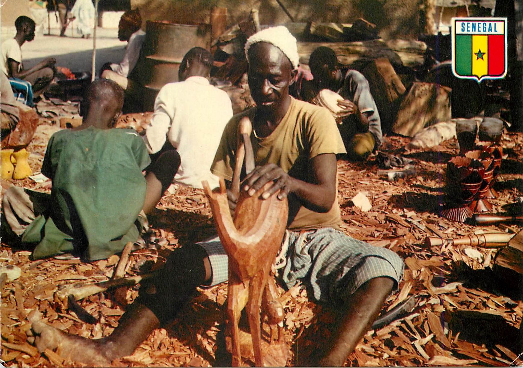 CPM Senegal Sculpteur a Soubedioune