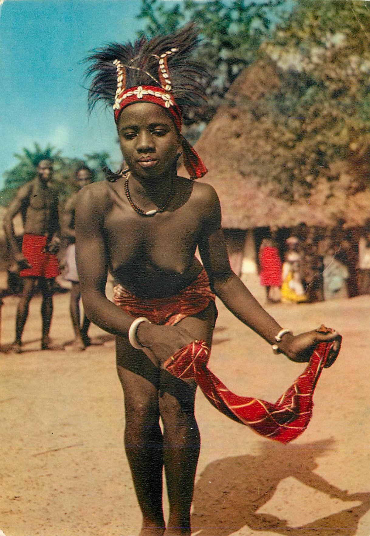 CPM Senegal La Danseuse au mouchoir