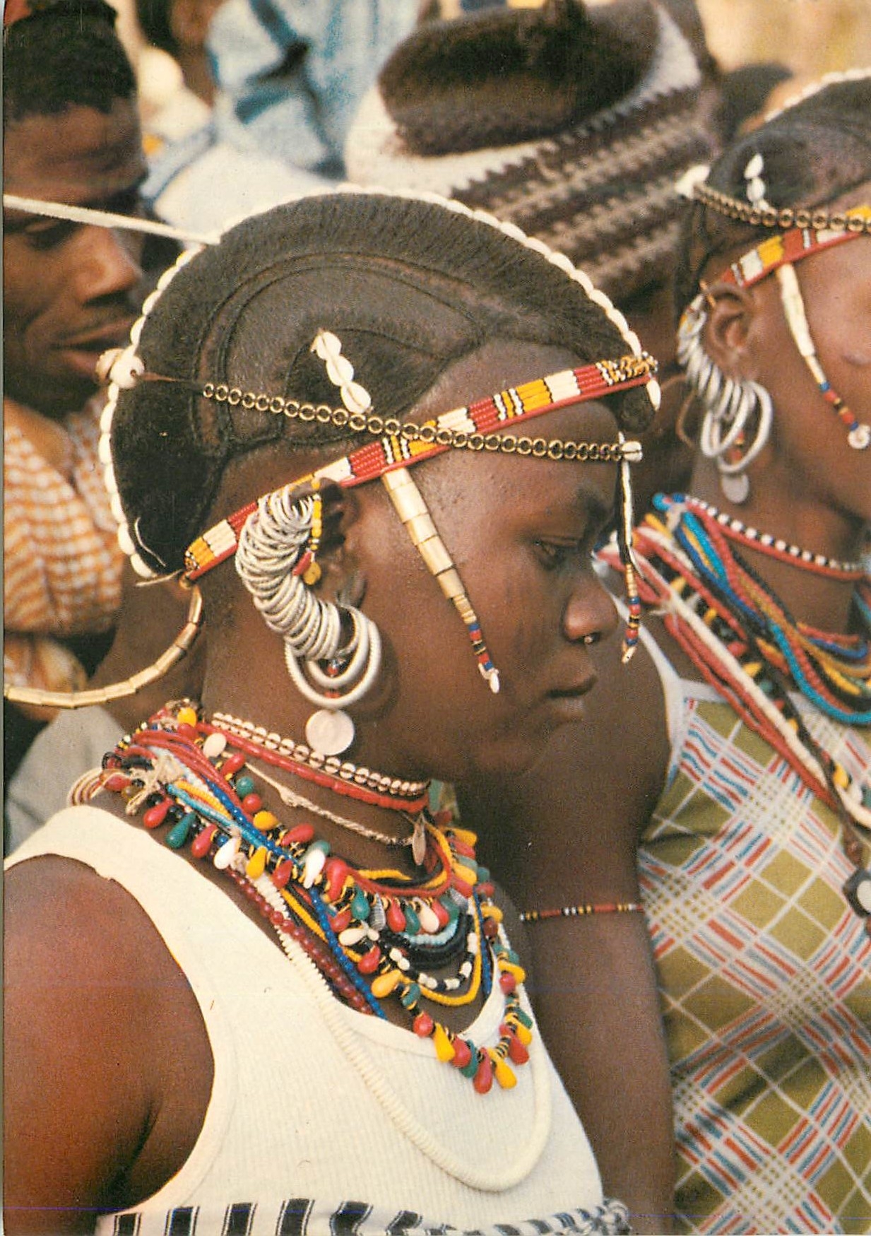 CPM Senegal Jeune fille Bassari en tenue de fete