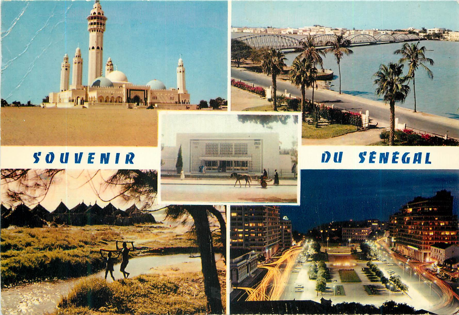 Moderne Ansichtskarte Moschee von Touba, Senegal