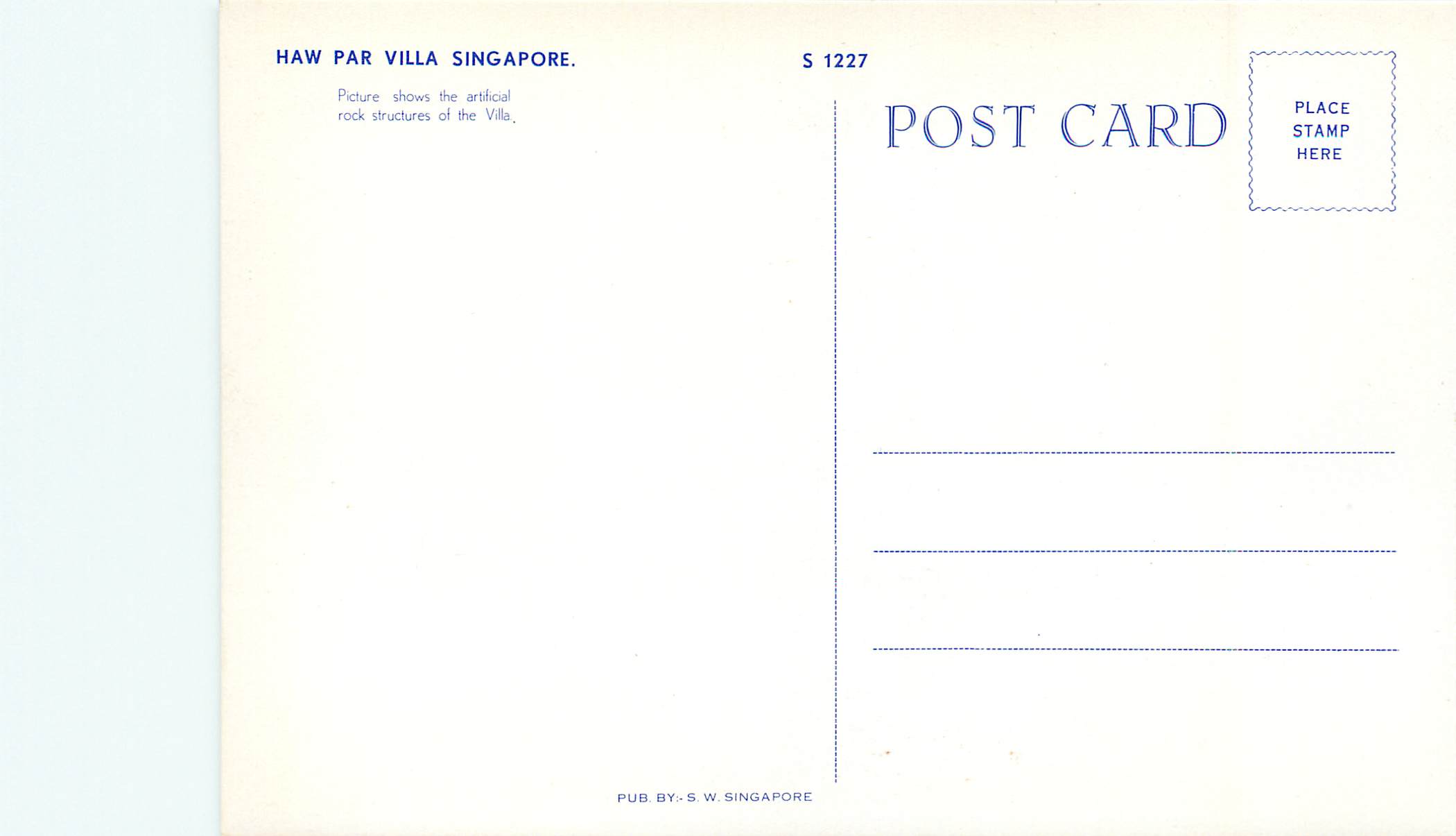 CPM Singapore — Rückseite