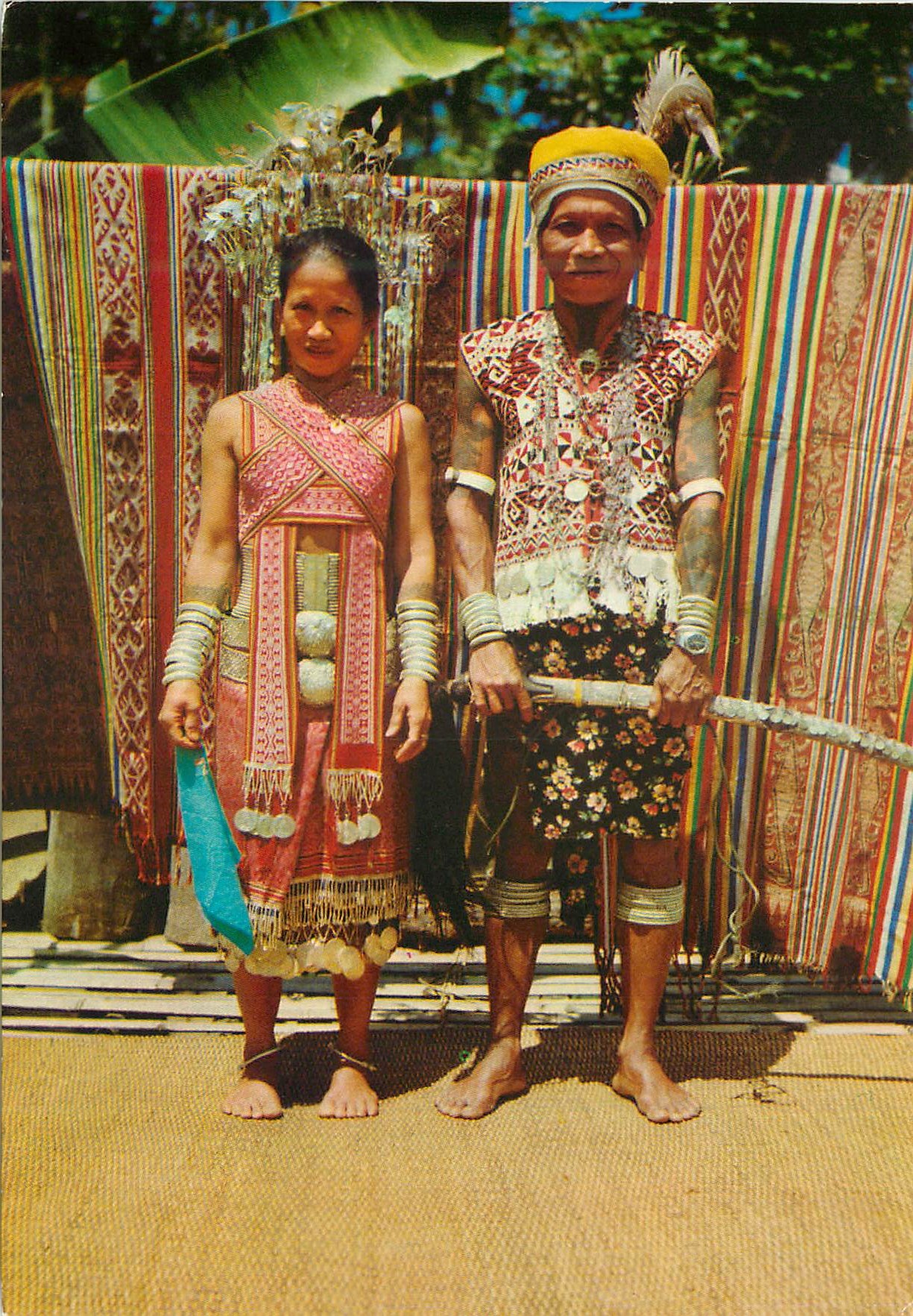 CPM Singapore Dayak Couple in National Costume
