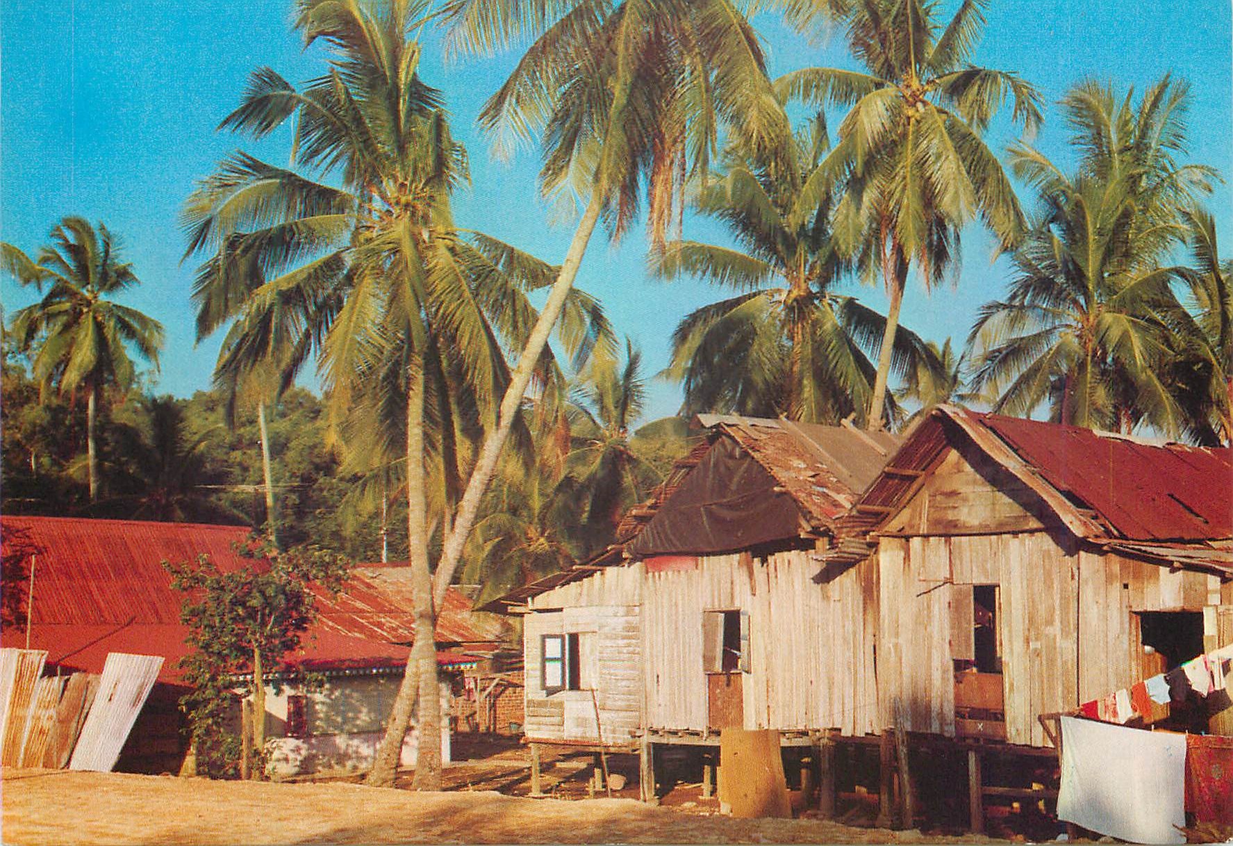 CPM Singapore A Malay Kampong at Seaside in Pasir Panjang Singapore
