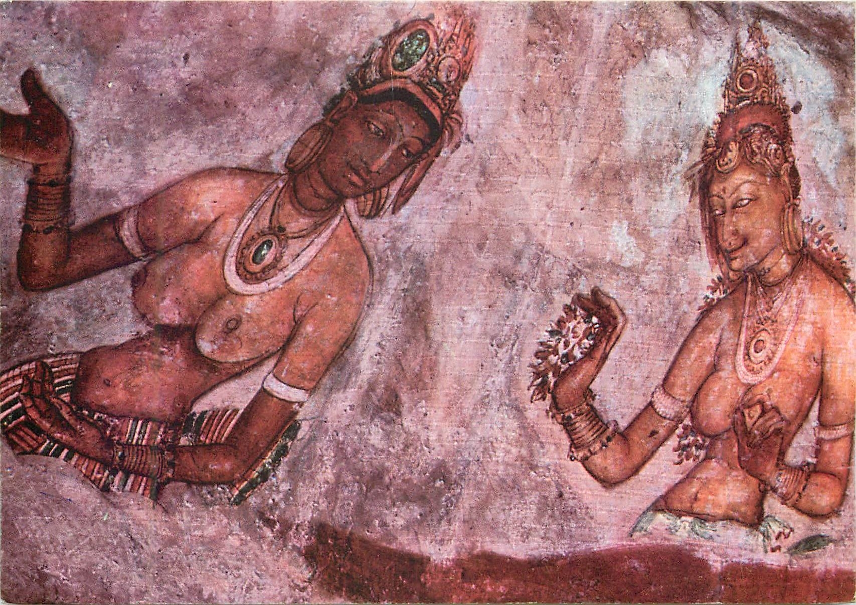 CPM Sri Lanka Preserved Rock Paintings of Ancient Artists at Sigiriya