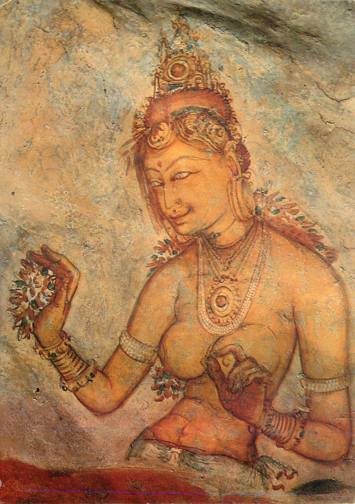 CPM Sri Lanka (Ceylon) Frescoes in Sigiriya