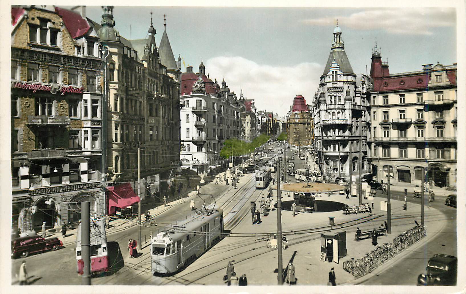 CPM Stockholm Stureplan on of the main traffic centres Tramway