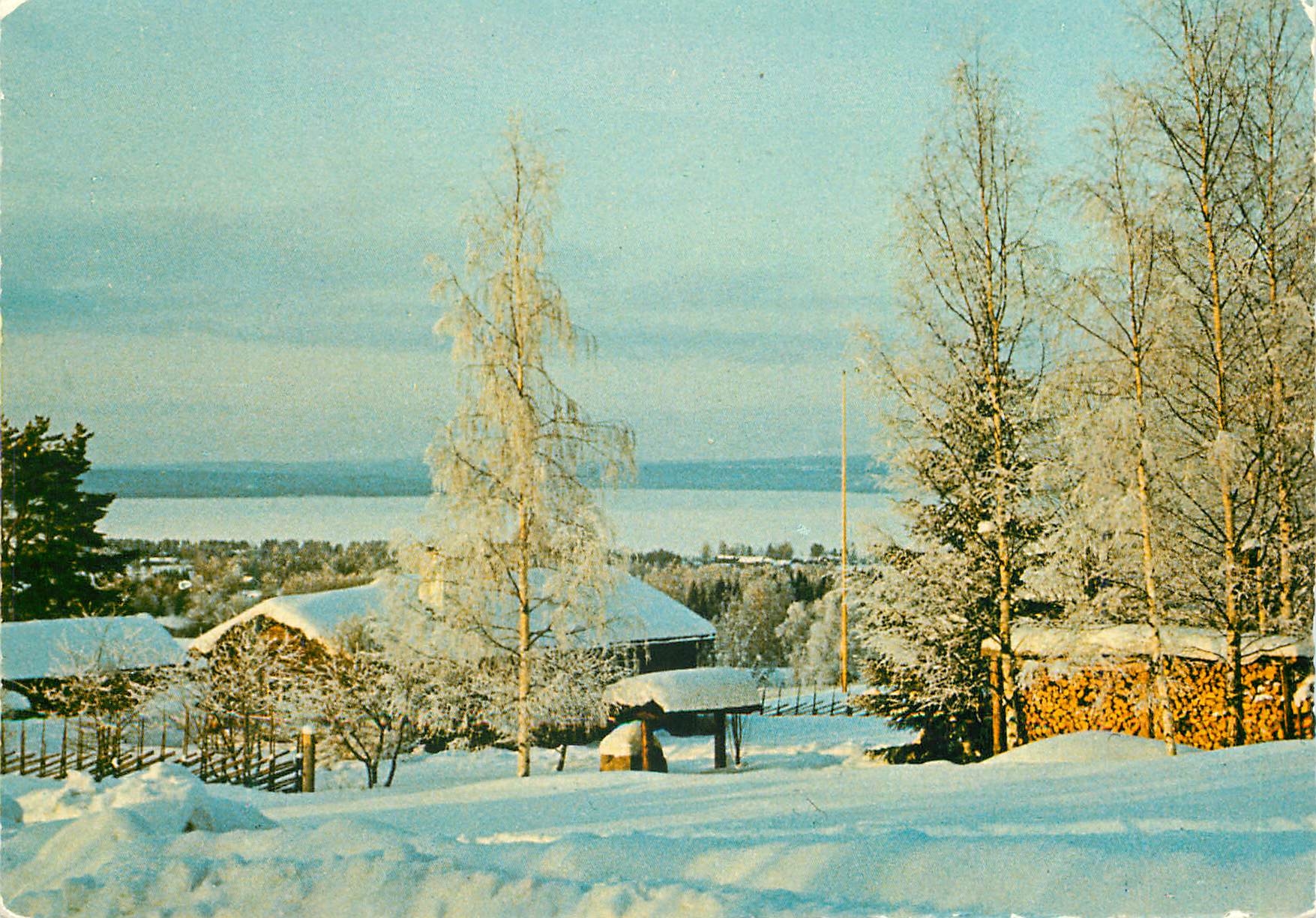 CPM Vinter i Dalarna Sweden This beautiful Dalecarlia in winter dress