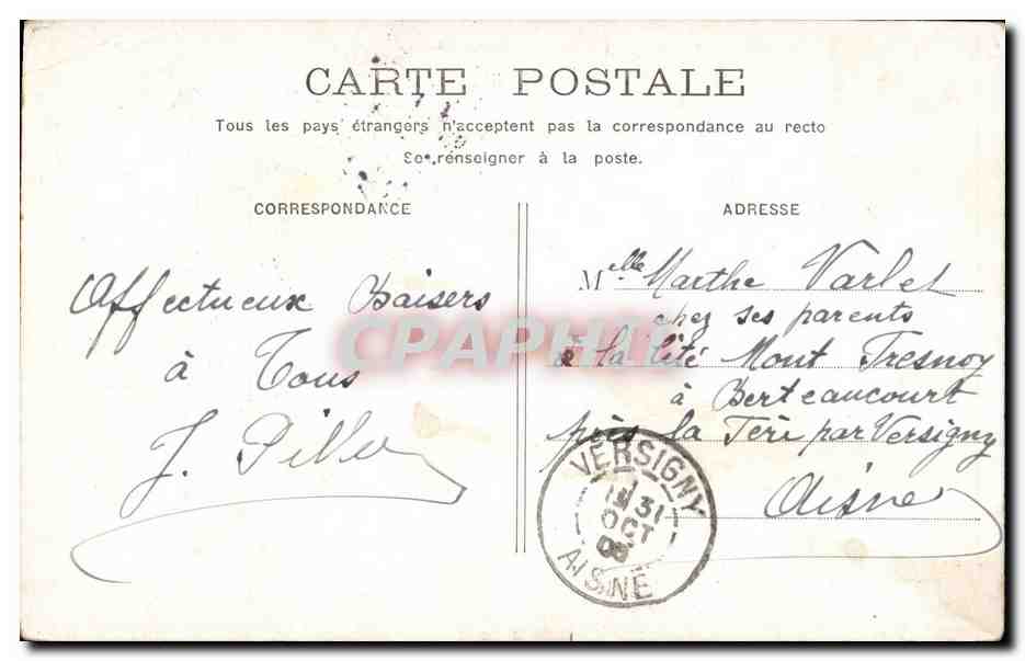 L'Espérance — Serie 5 — Editore non visibile — Verso