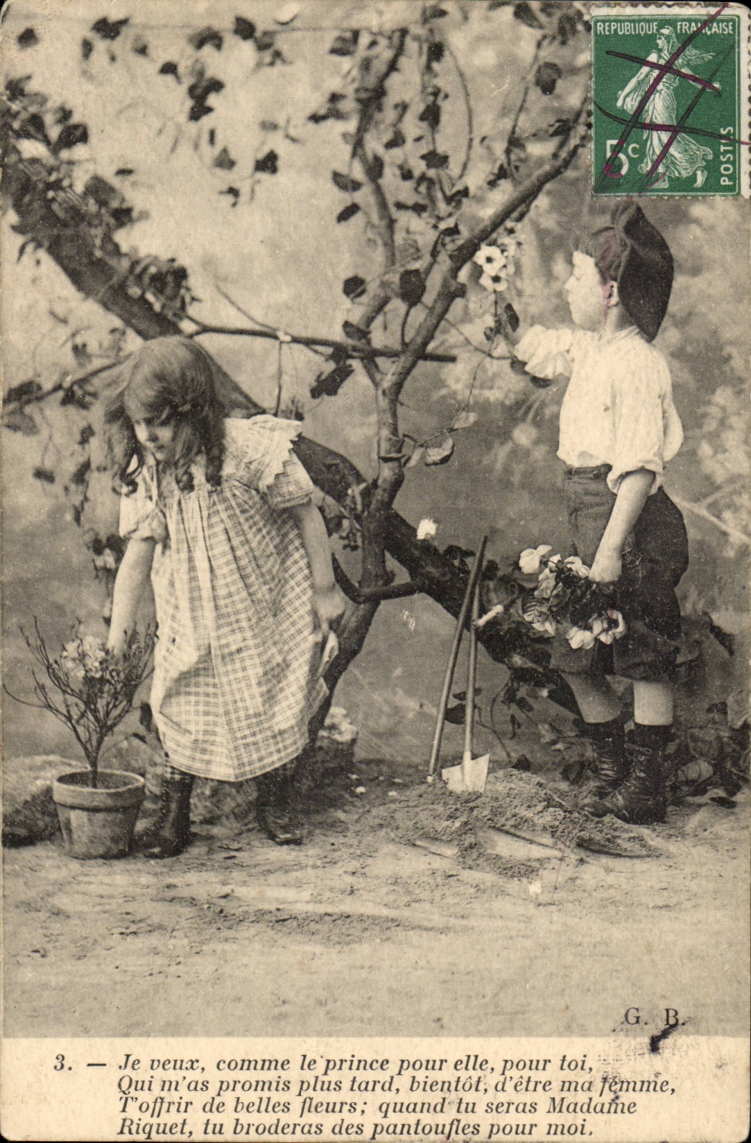 Fantaisie - Enfants - Je veux comme le price pour elle pour toi qui m'as promis plus tard -Marthe Varlet - CPA 