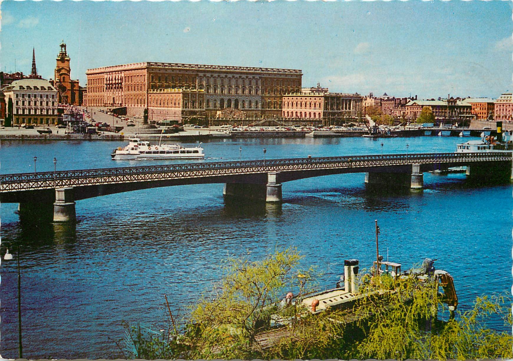 CPM Stockholm the royal palace and the bridge to skeppsholmen