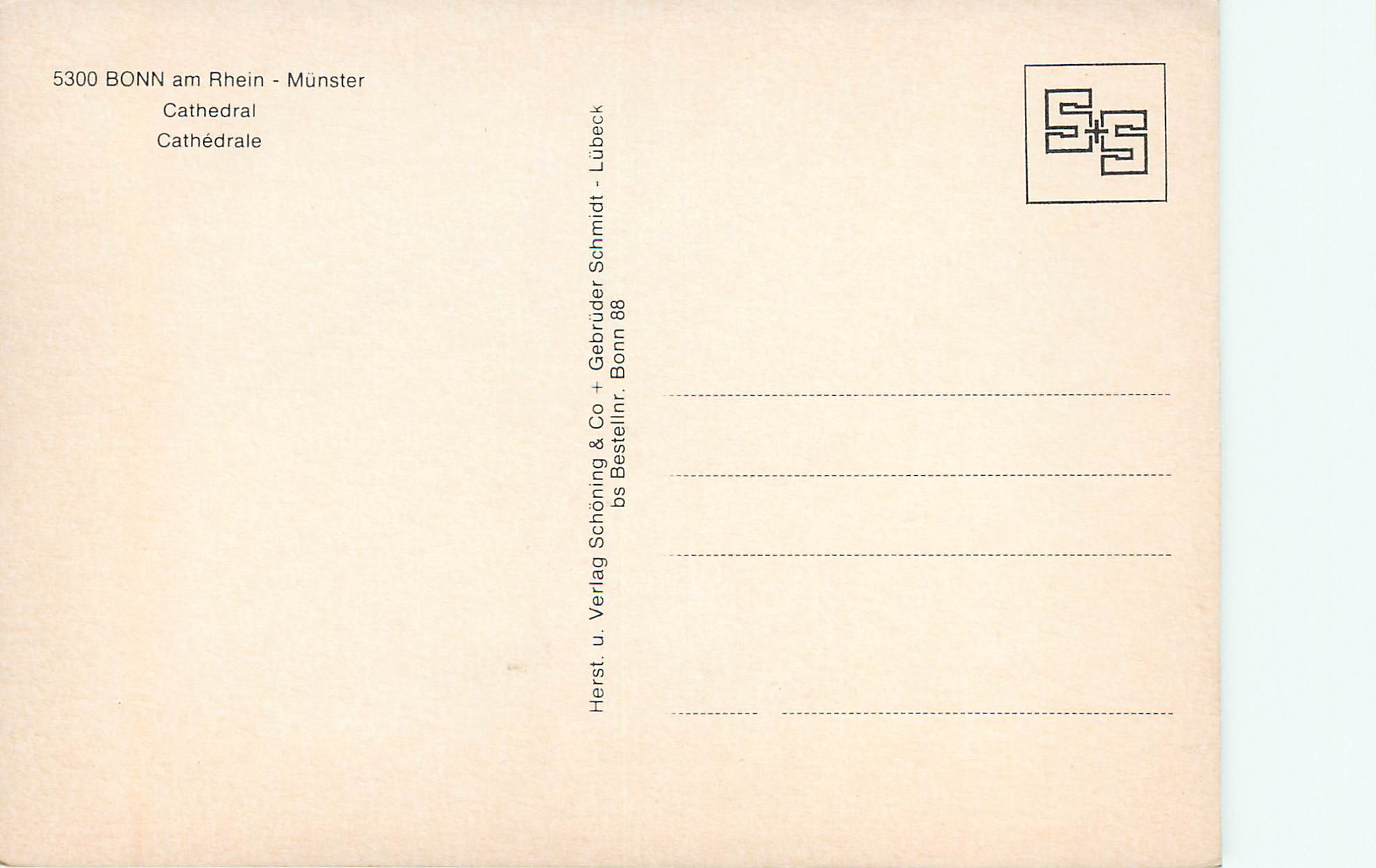 CPM Bonn am Rhein Munster cathedral — Back