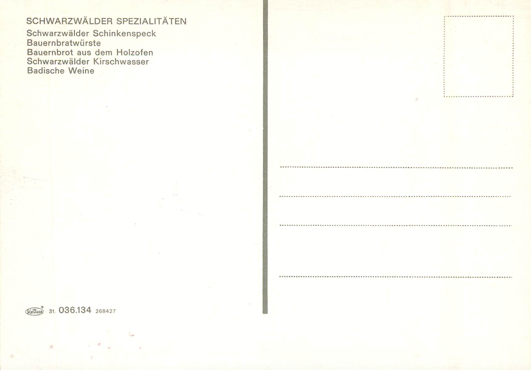CPM Schwarzwald — Rückseite