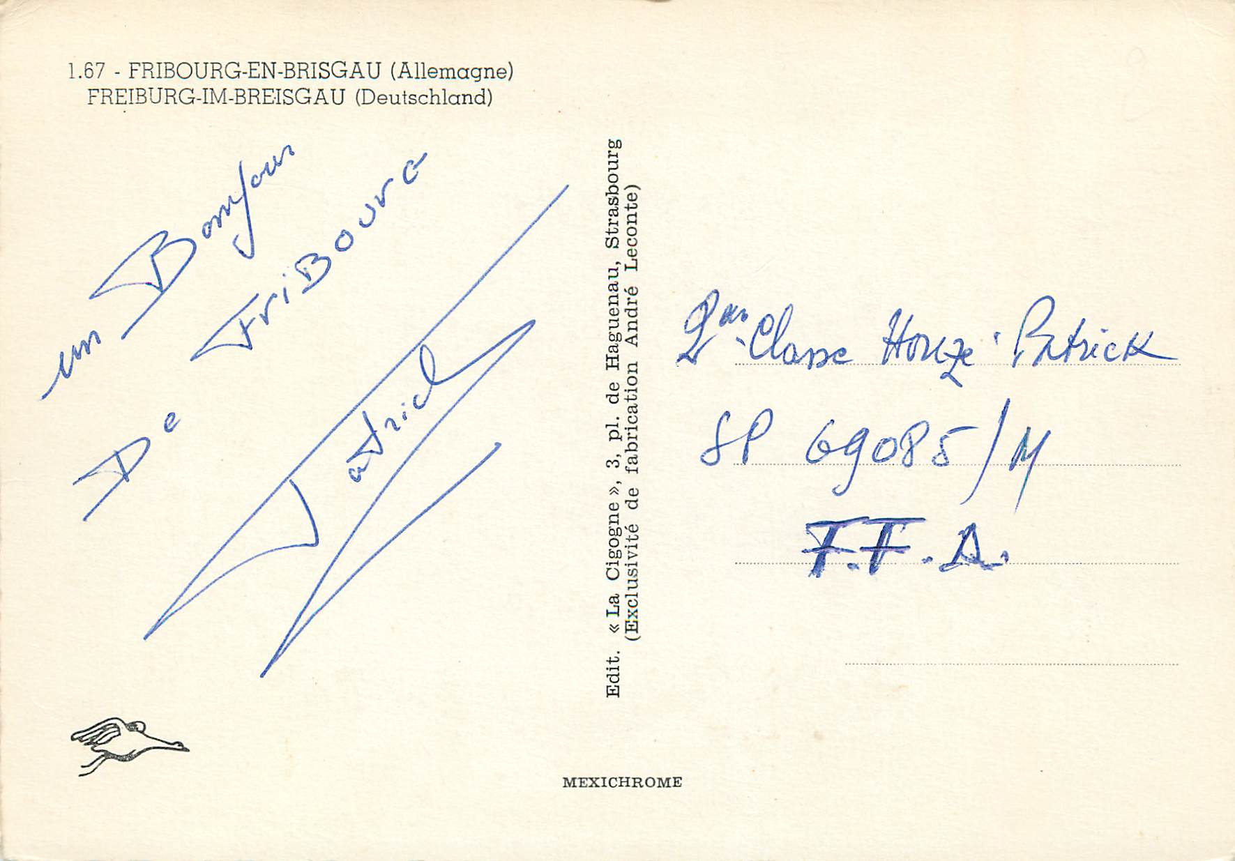 CPM Freiburg-en-Brisgau (Allemagne) — Rückseite