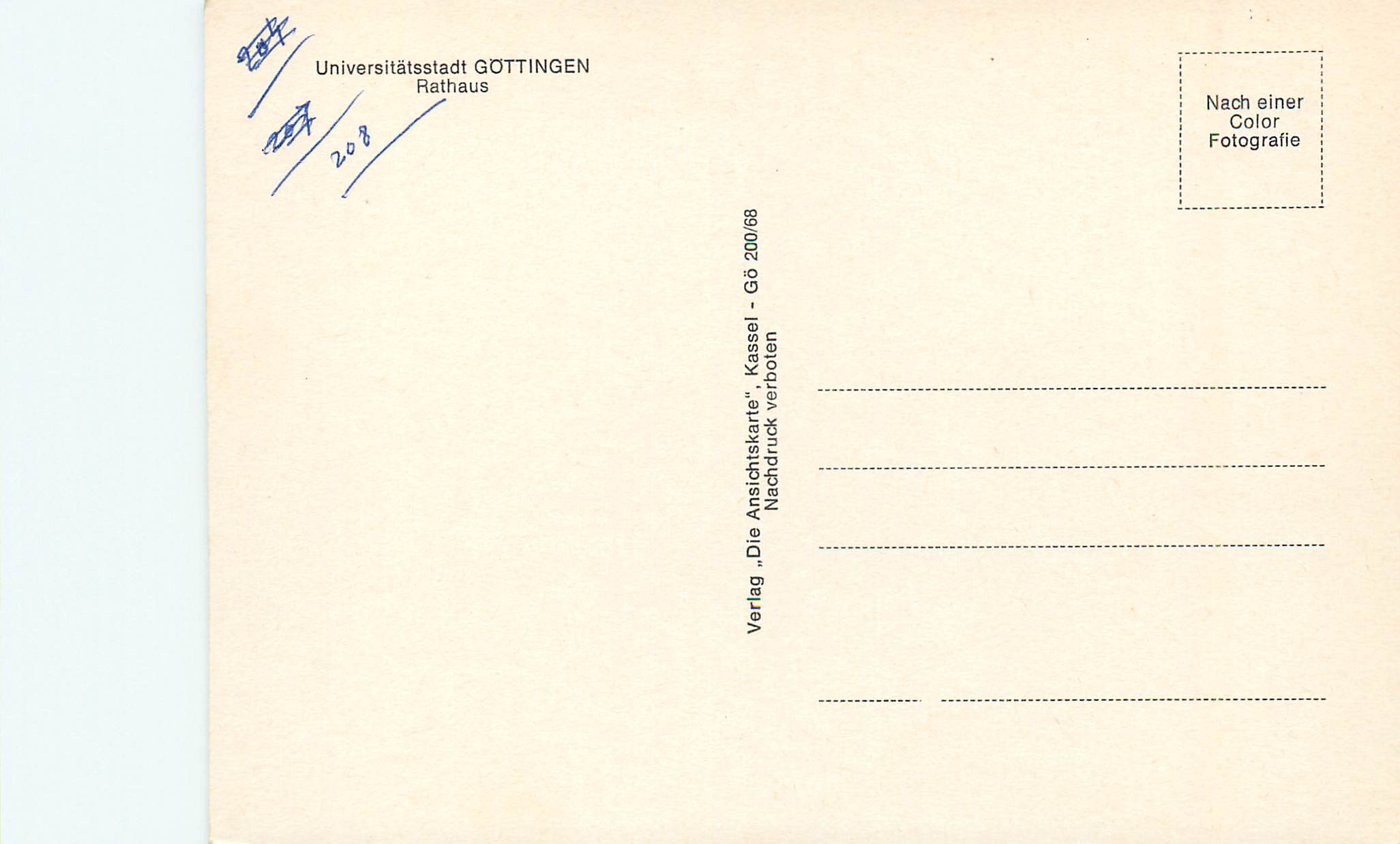 CPM Gottingen — Rückseite