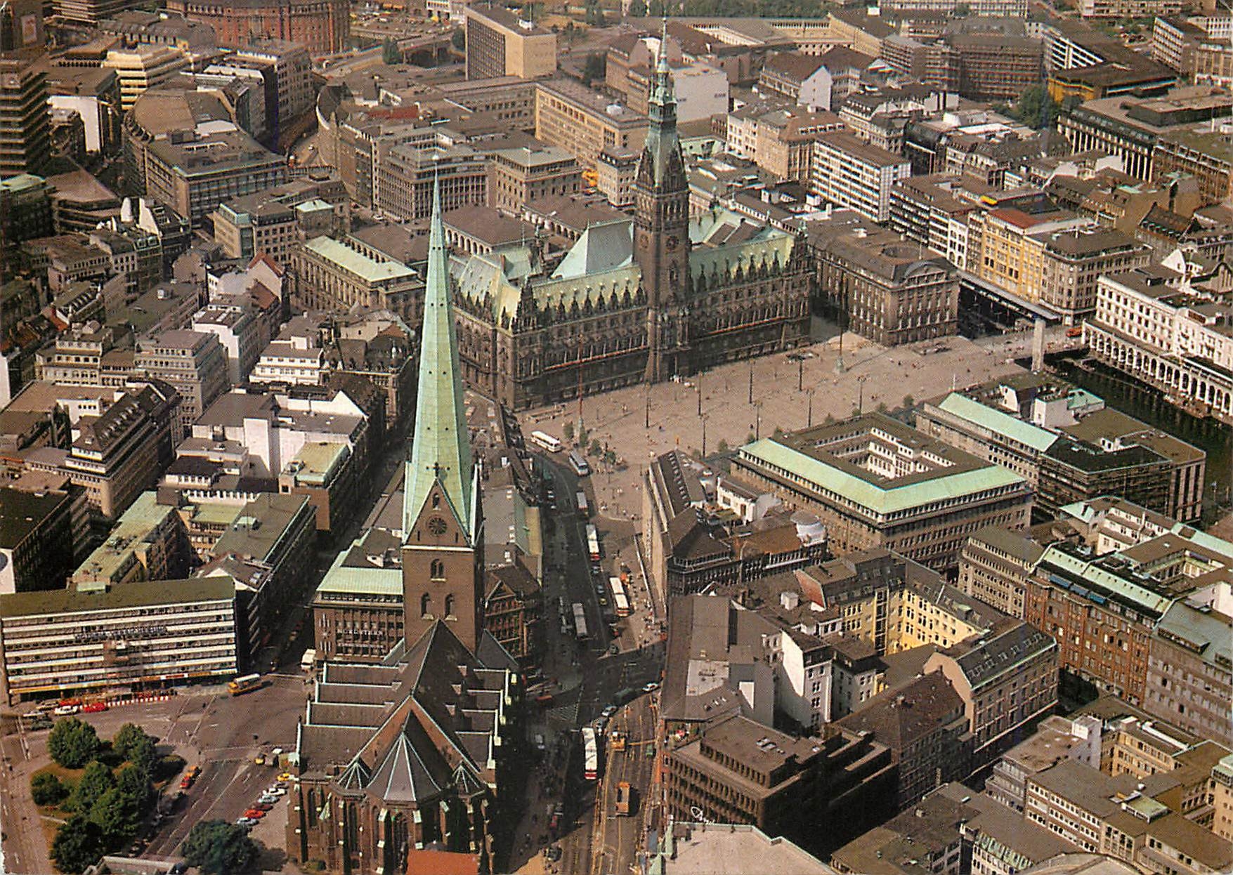 CPM Hamburg St Petrikirche Rathaus und Rathausmarkt