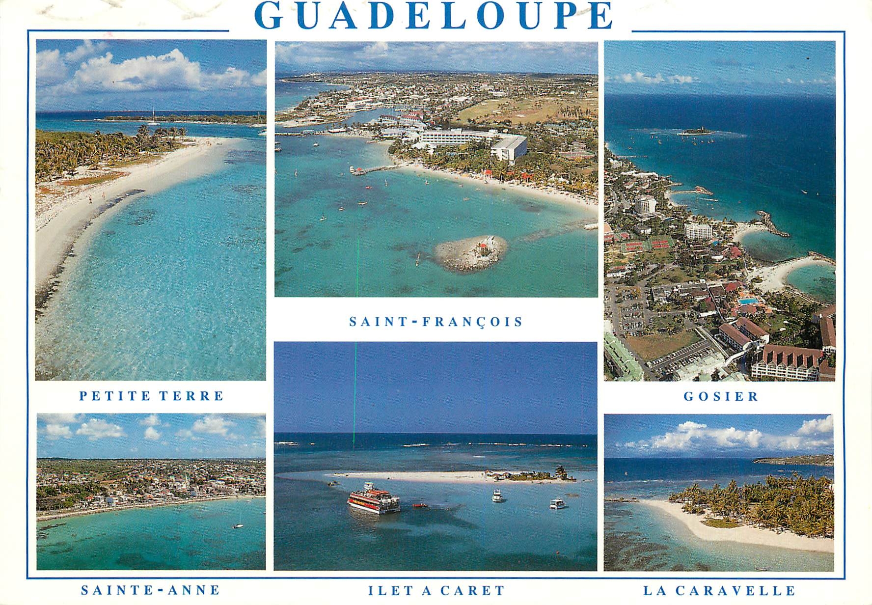 CPM Guadeloupe French West Indies Petite Terre Saint Francois Gosier Sainte Anne Ilet a Caret La Caravelle