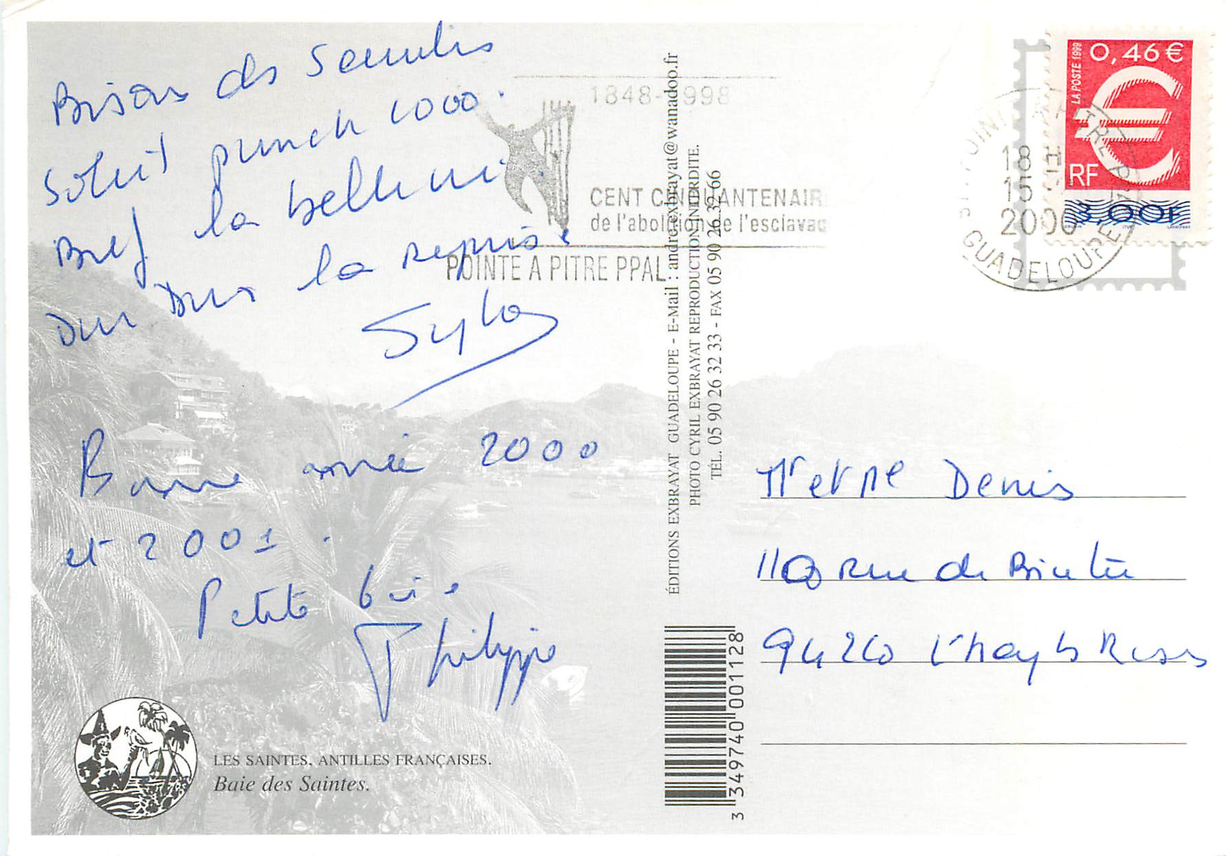 CPM Les Saintes — Rückseite
