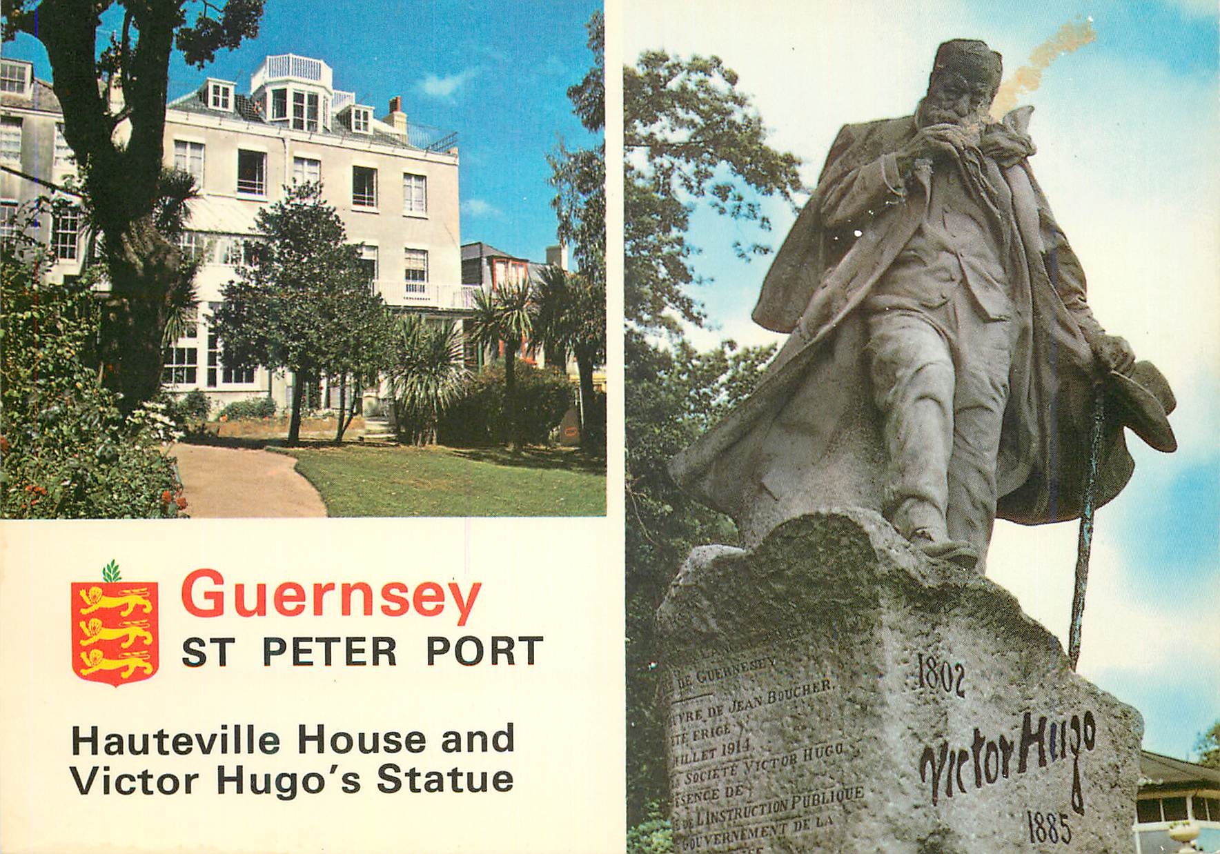 CPM Guernsey Post Office-Stamp-Card Victor Hugo