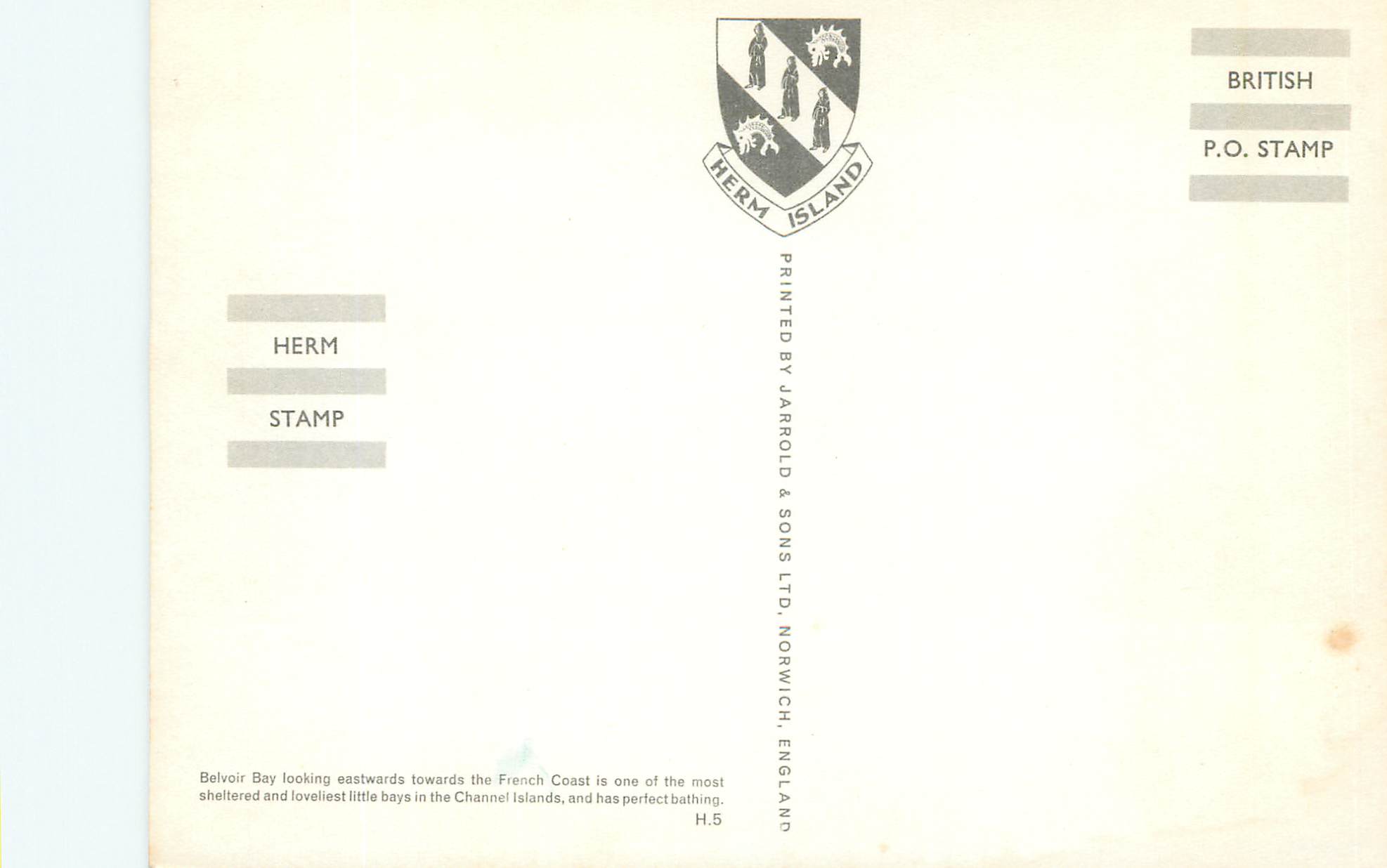 CPM Herm Island — Rückseite