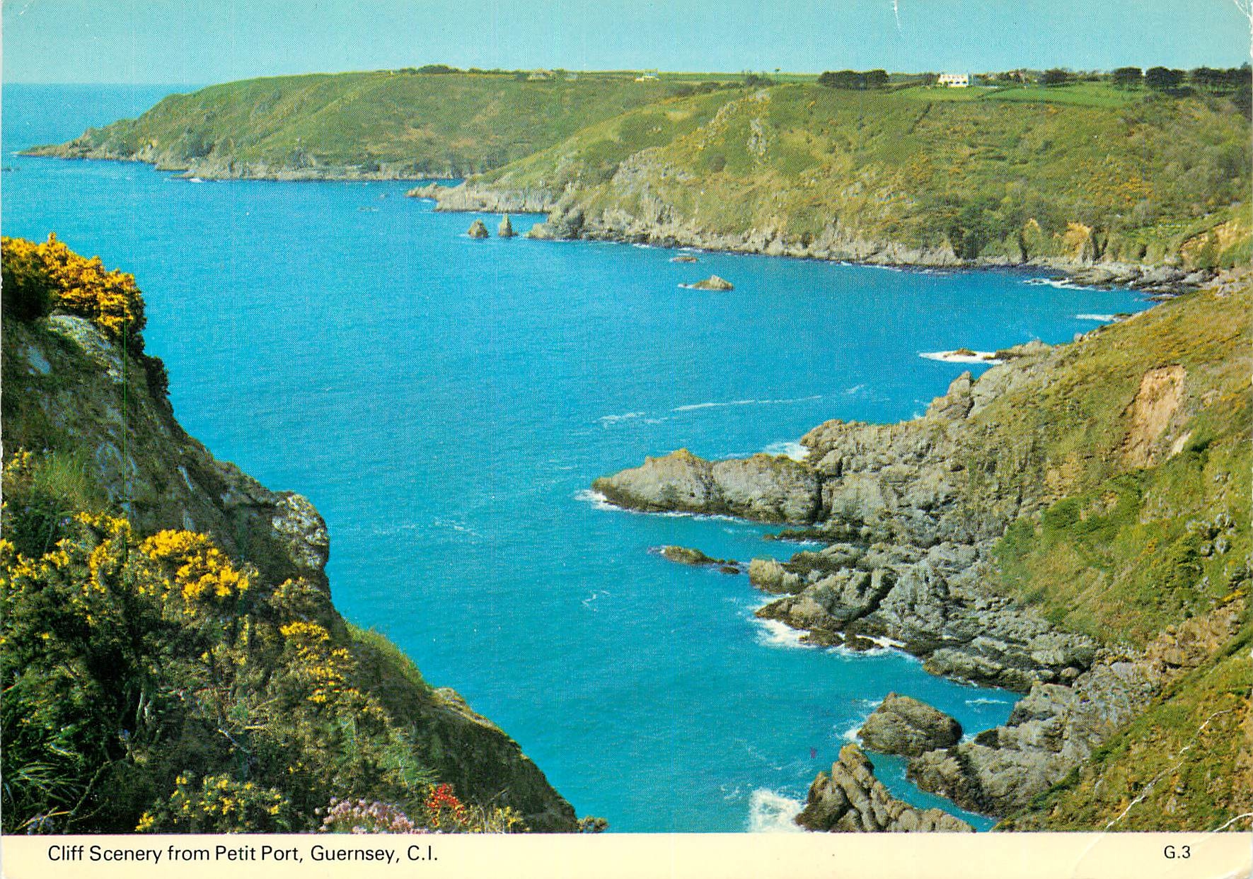 CPM Guernsey Cliff Scenery from Petit Port
