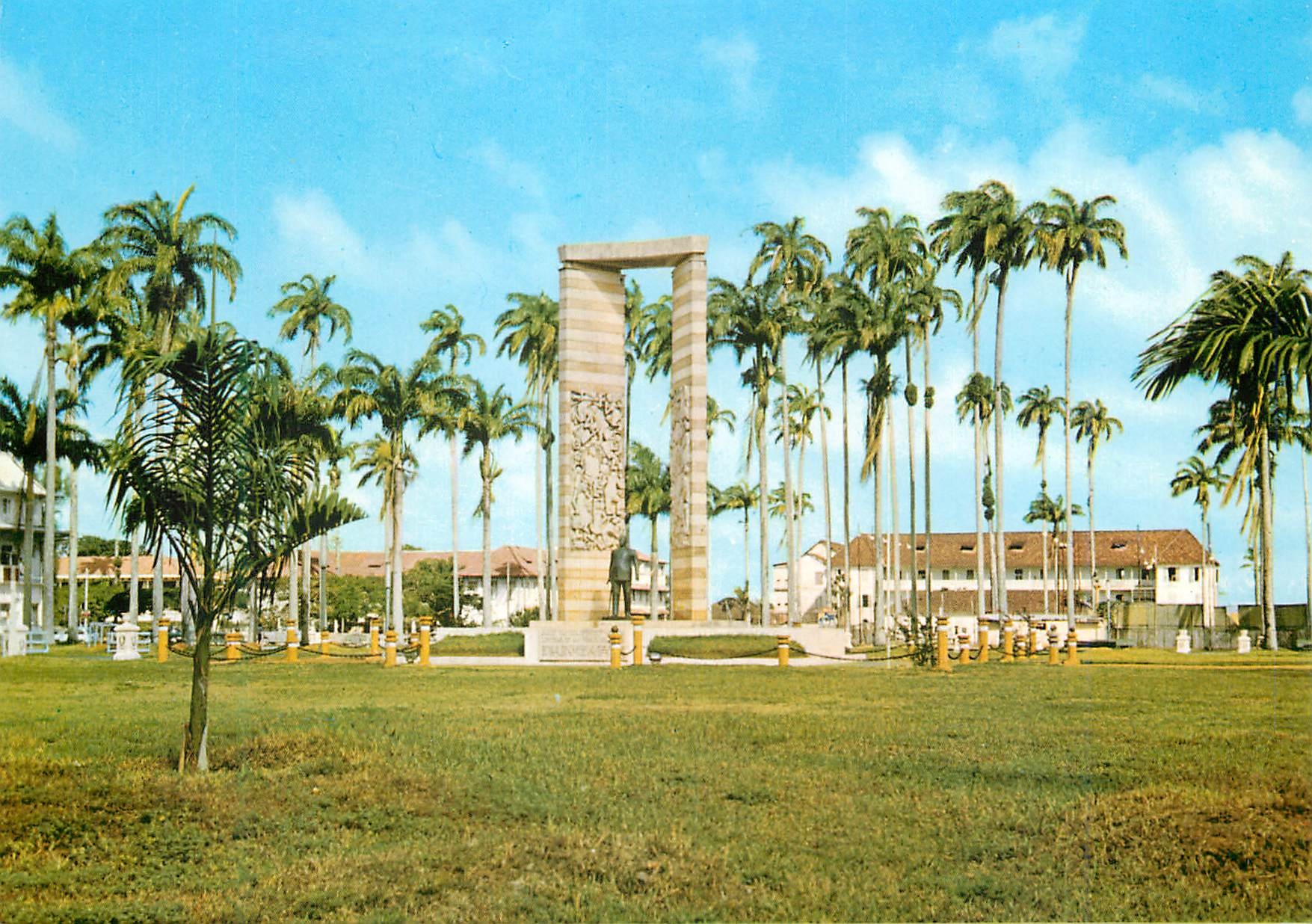 CPM Guyane Francaise Cayenne Place des Palmistes