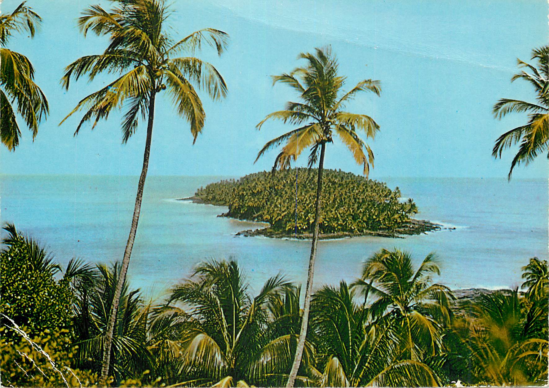 CPM Guyane Francaise Iles du Salut L'ile du Diable vue de l'ile Royale