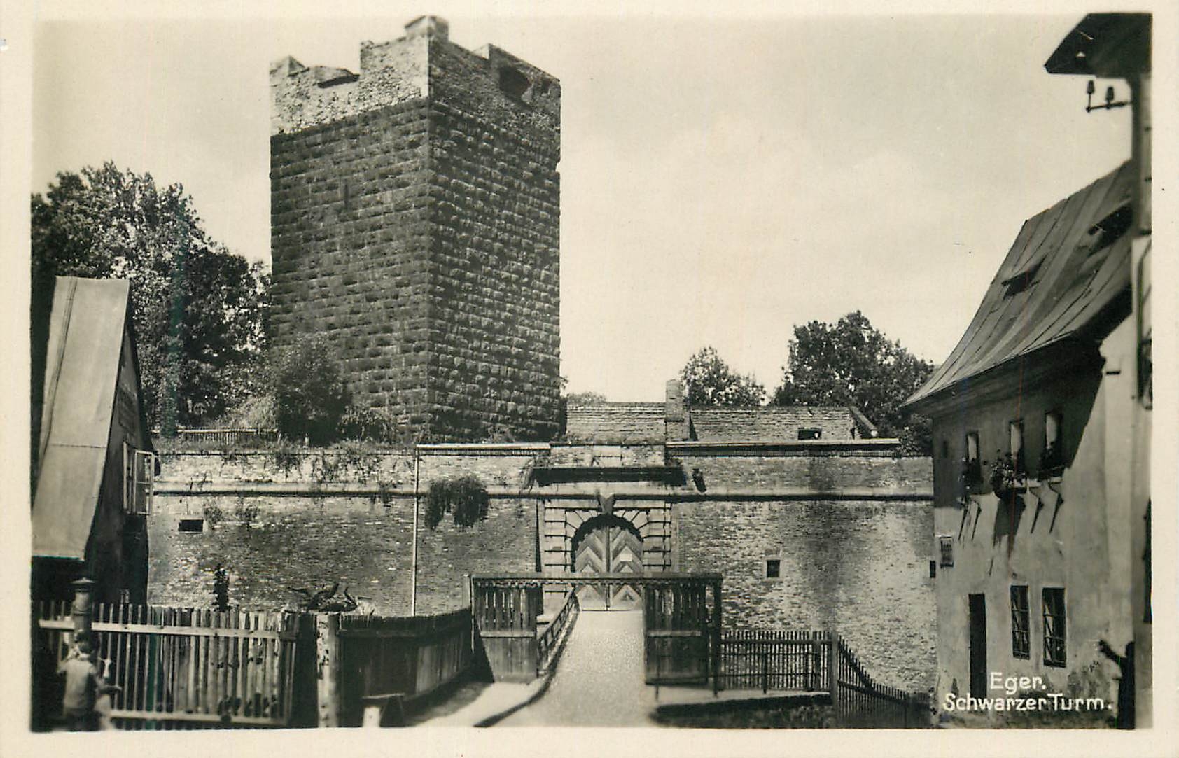 CPA Eger Schwarzer Turm